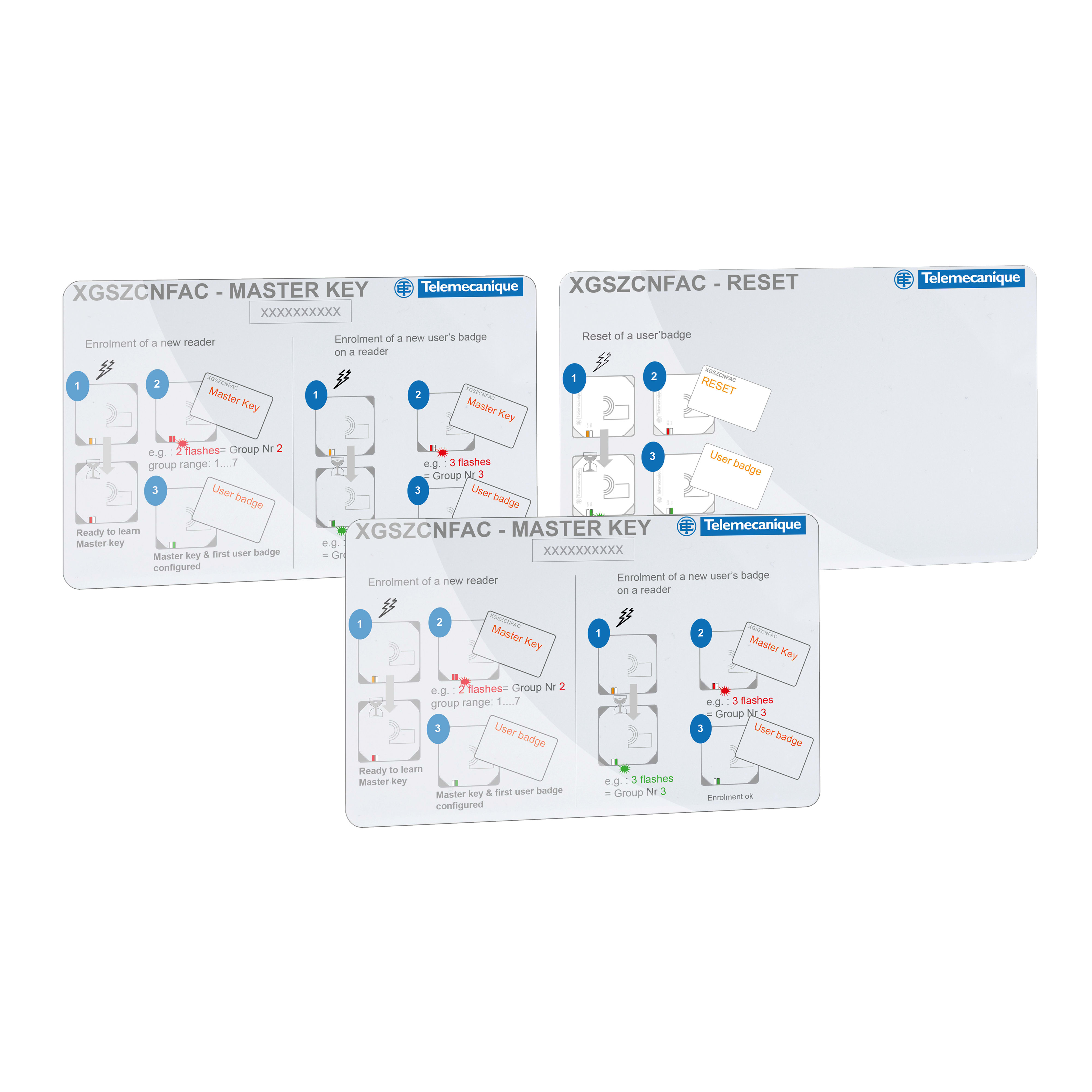 TELEMECANIQUE SENSOR - KIT BADGES DI CONFIG