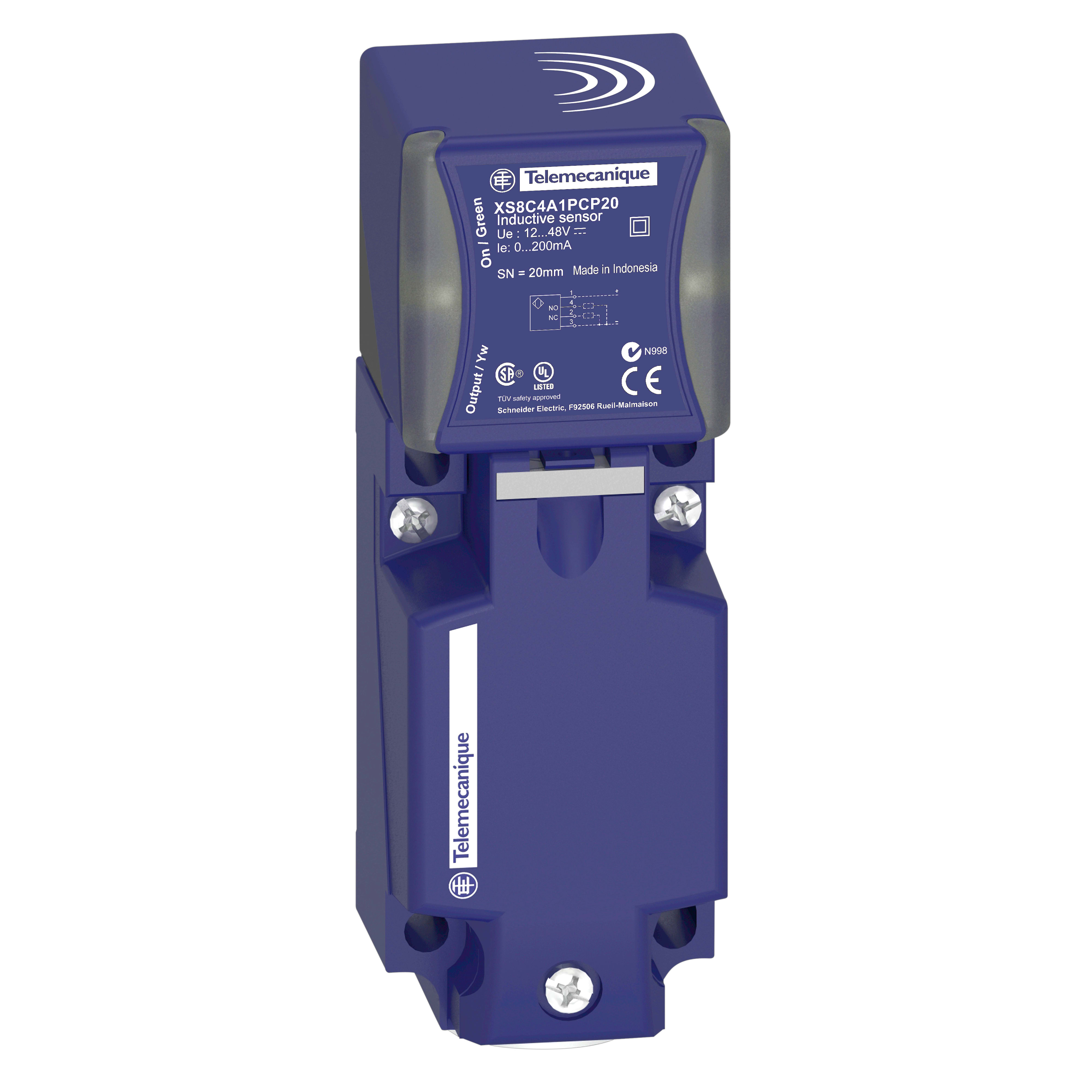TELEMECANIQUE SENSOR - DC NPN C 4 FIL SN 40MM CONN PG13
