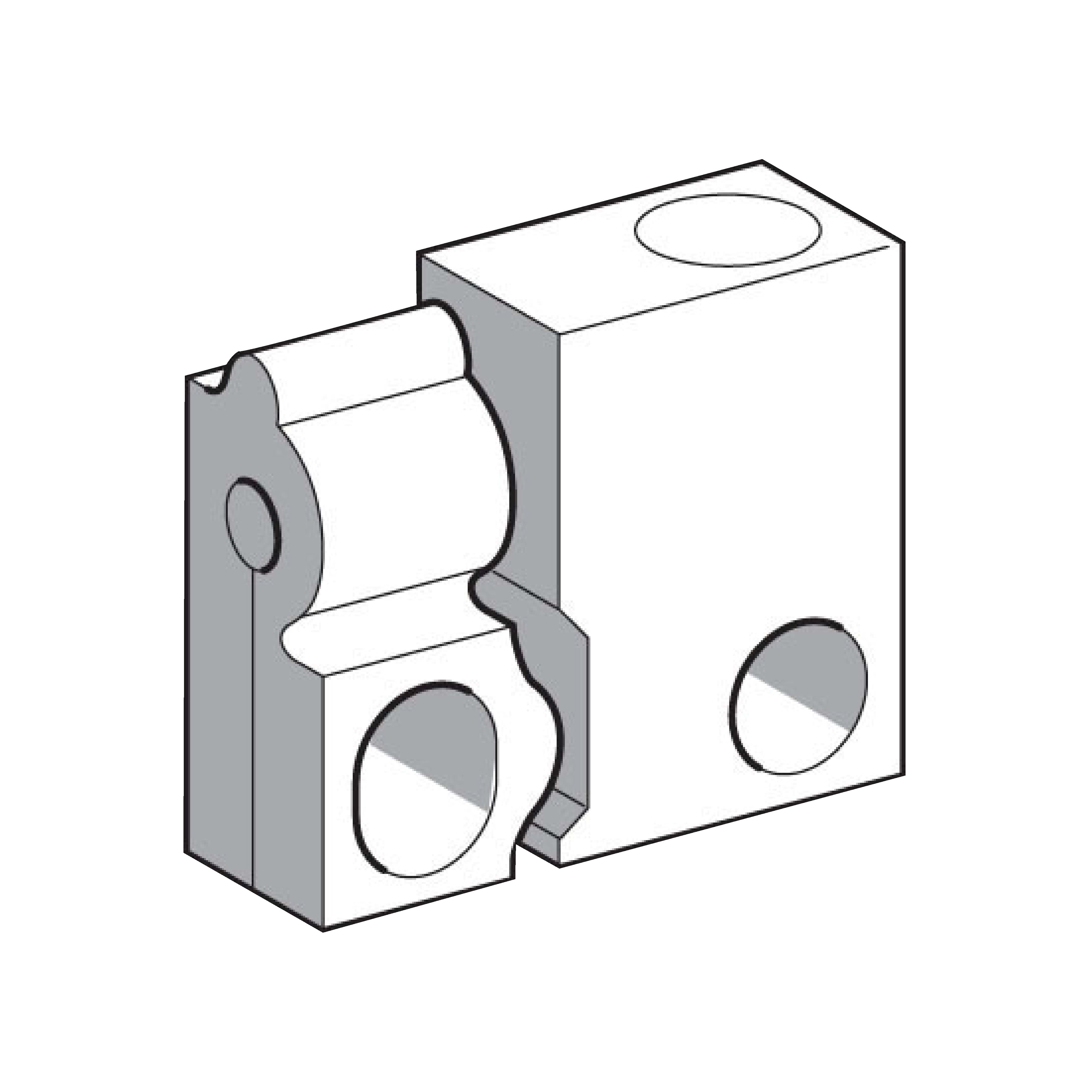 TELEMECANIQUE SENSOR - BRIDA DI FISSAGGIO PER FIBRE OTTICHE