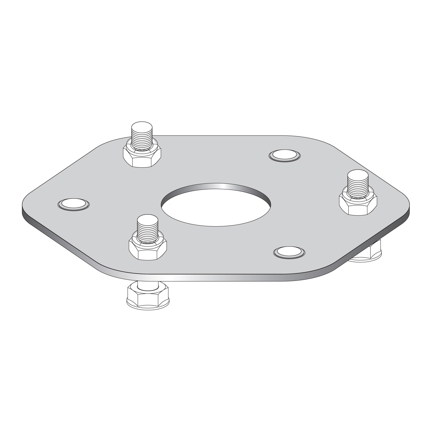 TELEMECANIQUE SENSOR - BASE FISSAGGIO SEMPL A PAVIMENTO