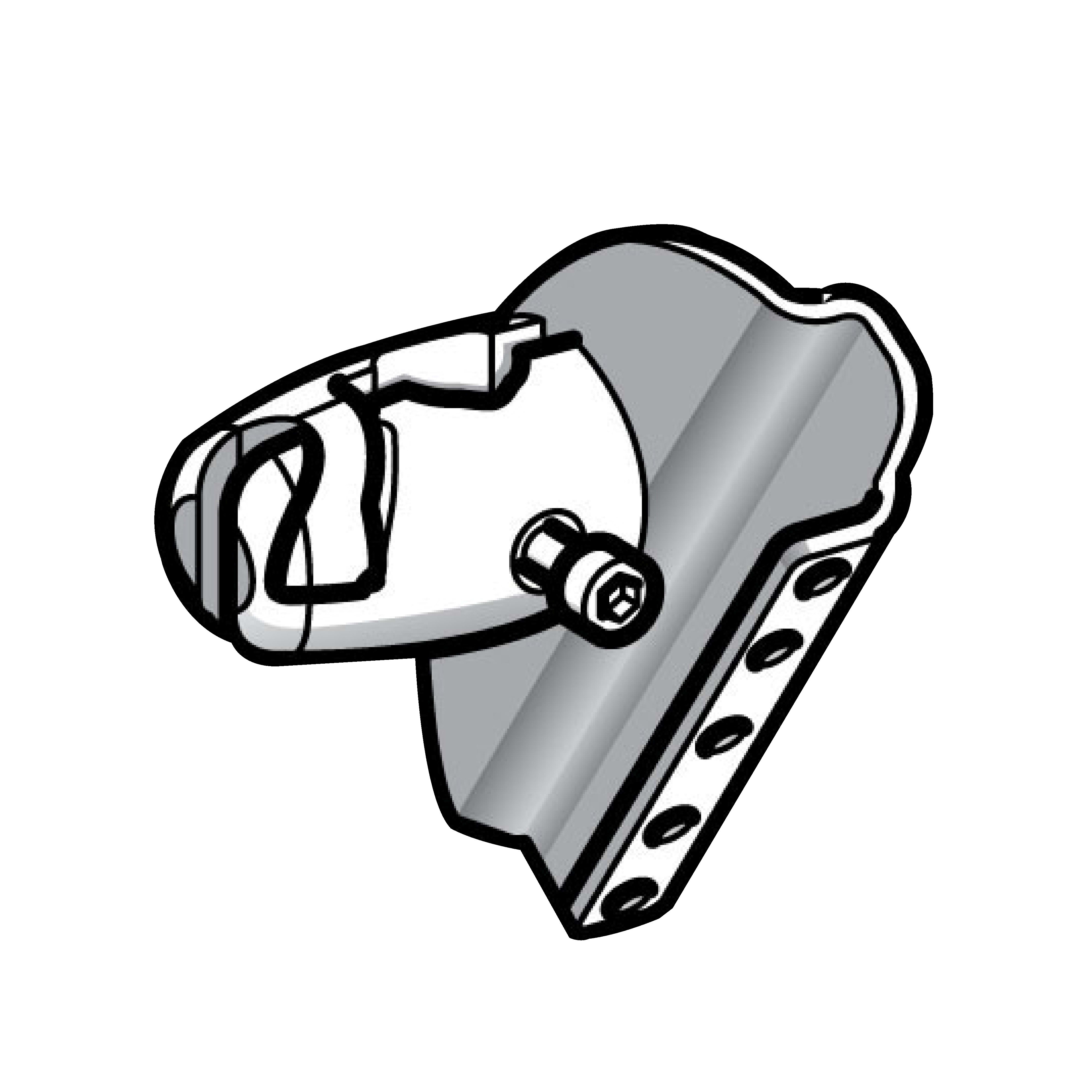 TELEMECANIQUE SENSOR - STAFFA FISS 3D PER XUX XUZX2003