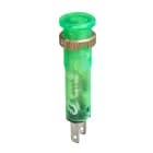 SCHNEIDER ELECTRIC - Lampada spia diametro 8 - IP40 - verde - LED protetto - 48V - faston