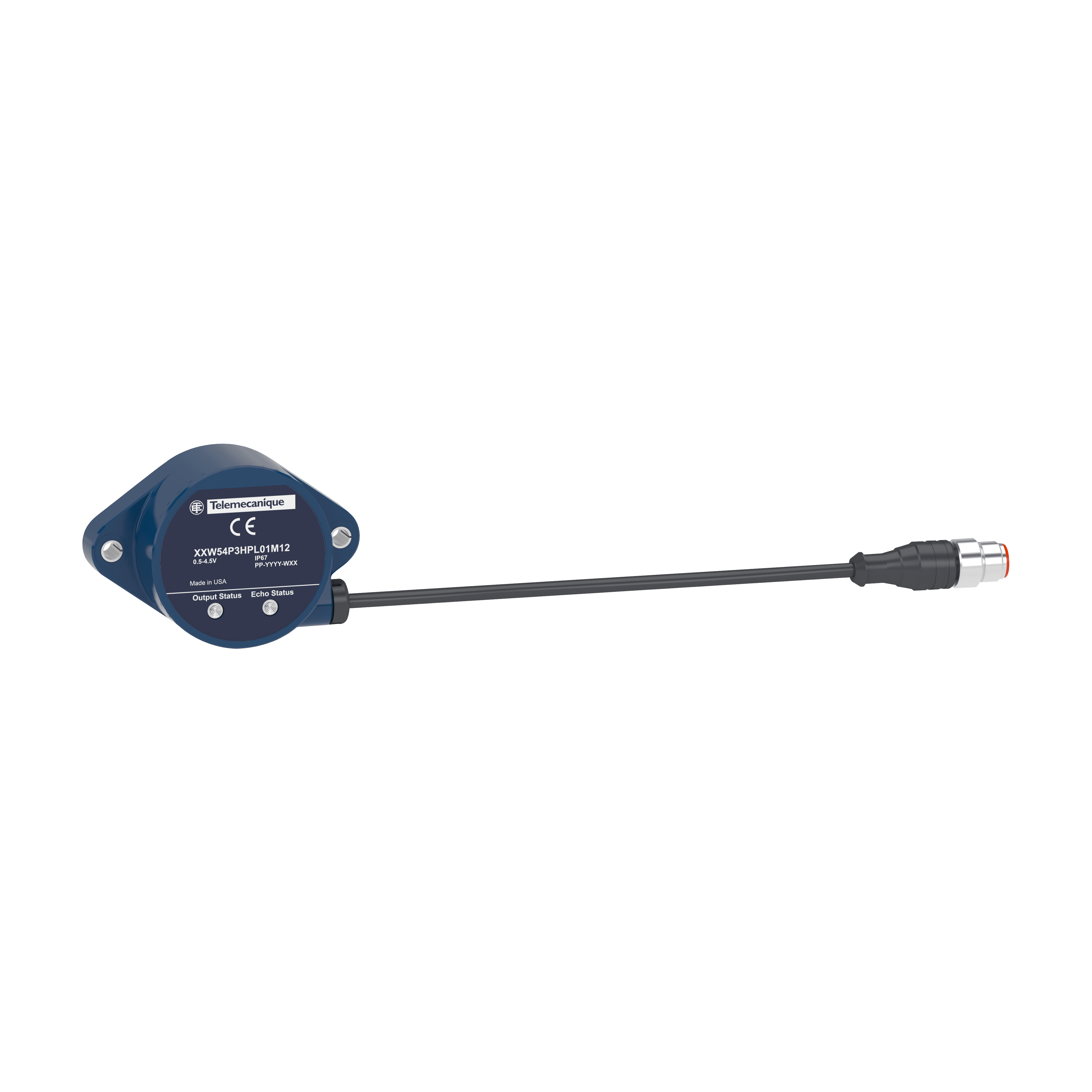 TELEMECANIQUE SENSOR - XXW DIA54,3M,0.5-4.5V+PNP,0.15M CAVO+M12