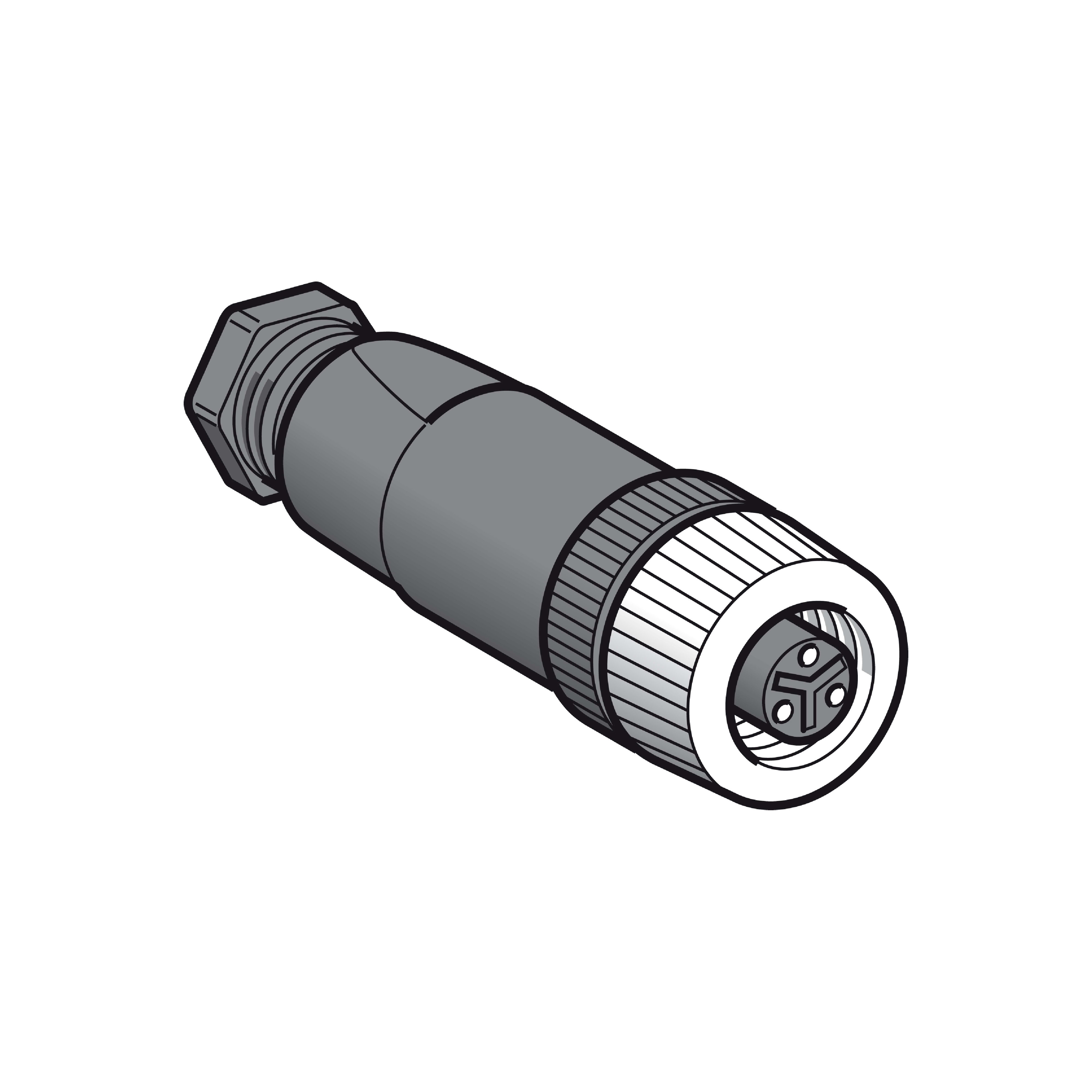 TELEMECANIQUE SENSOR - CONNETTORE CON MORSETTI XZCC20FDM30B