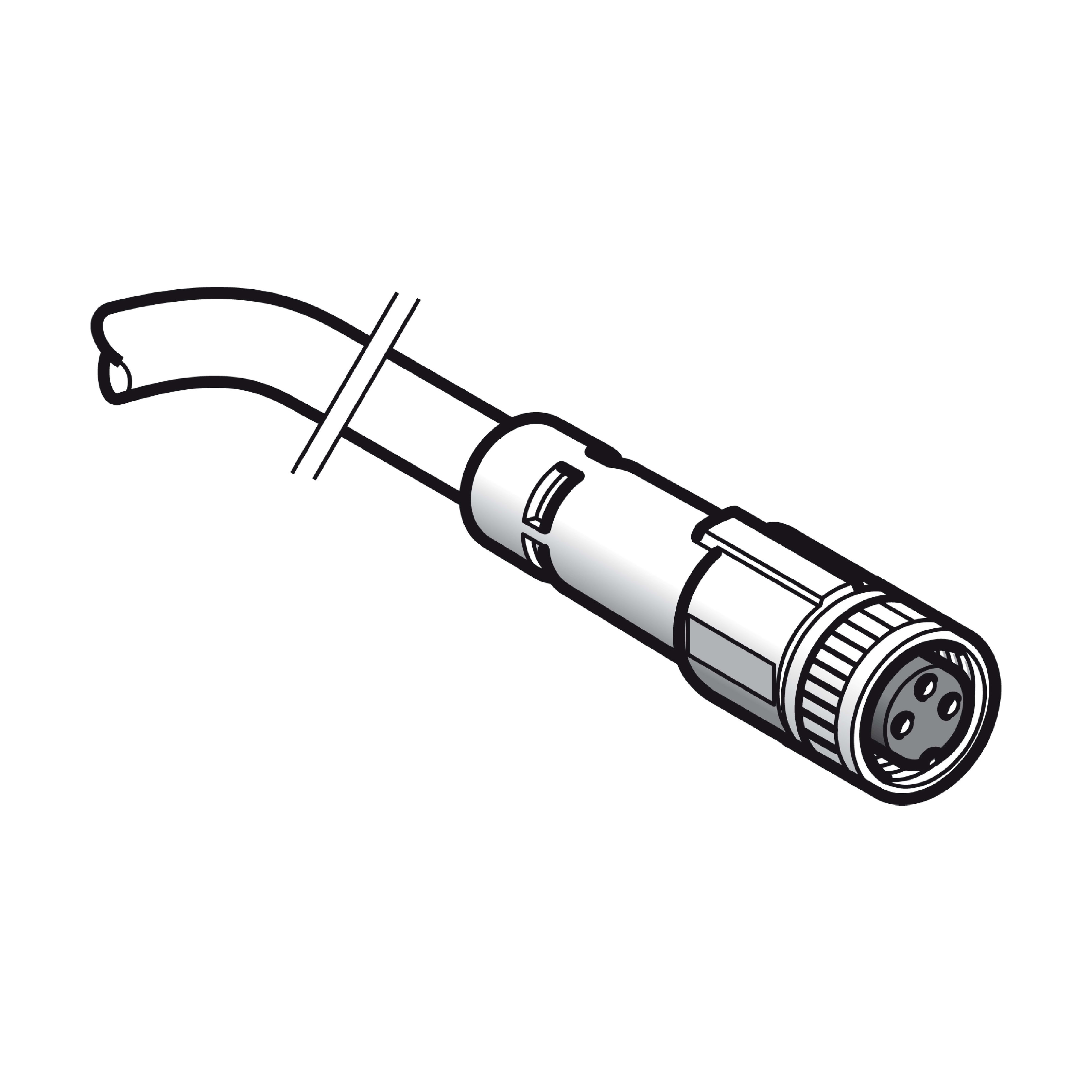 TELEMECANIQUE SENSOR - CONNETTORE DRITTO M8 3 PIN PUR 20M