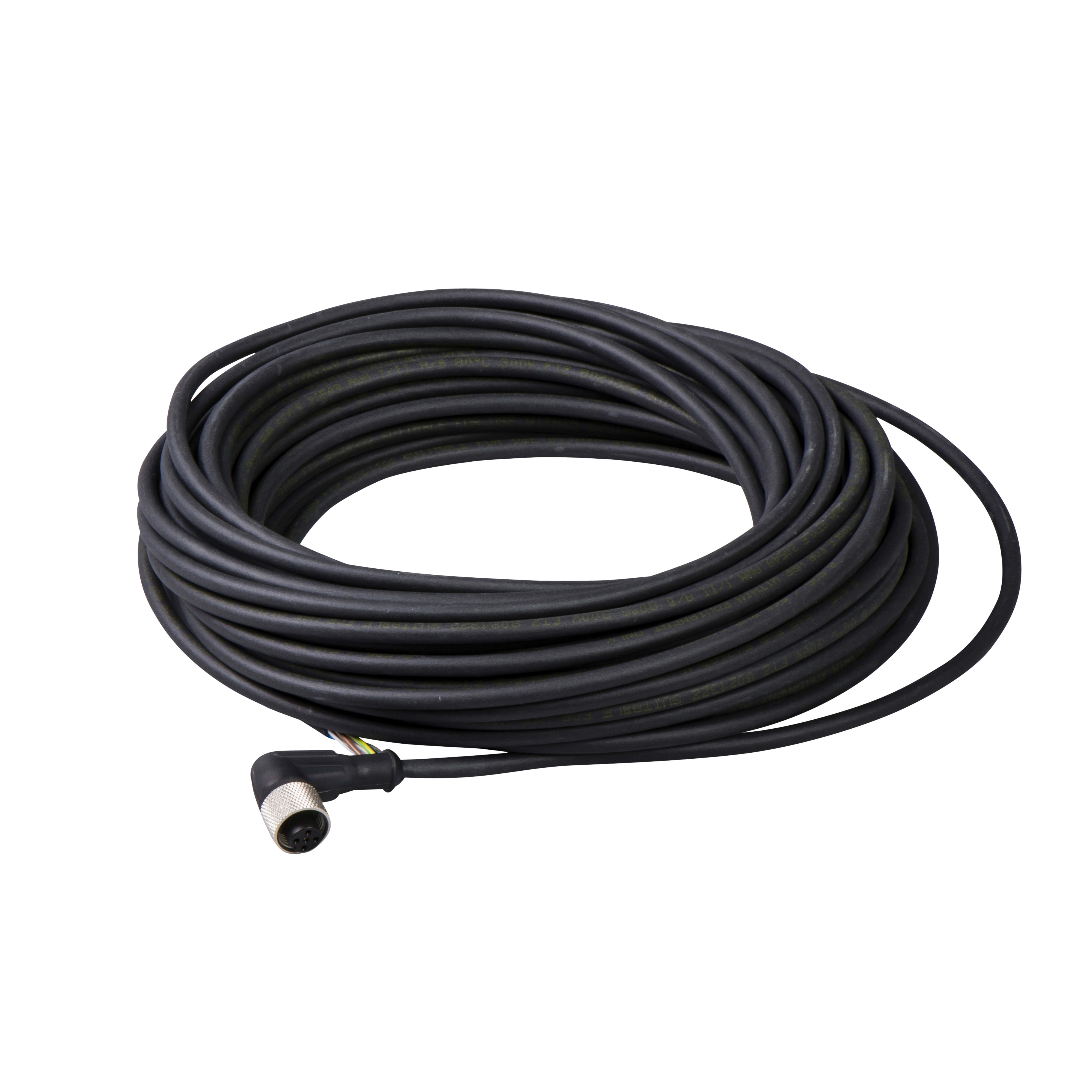 TELEMECANIQUE SENSOR - CONN M12 FEMM 90G 5POLI 15M