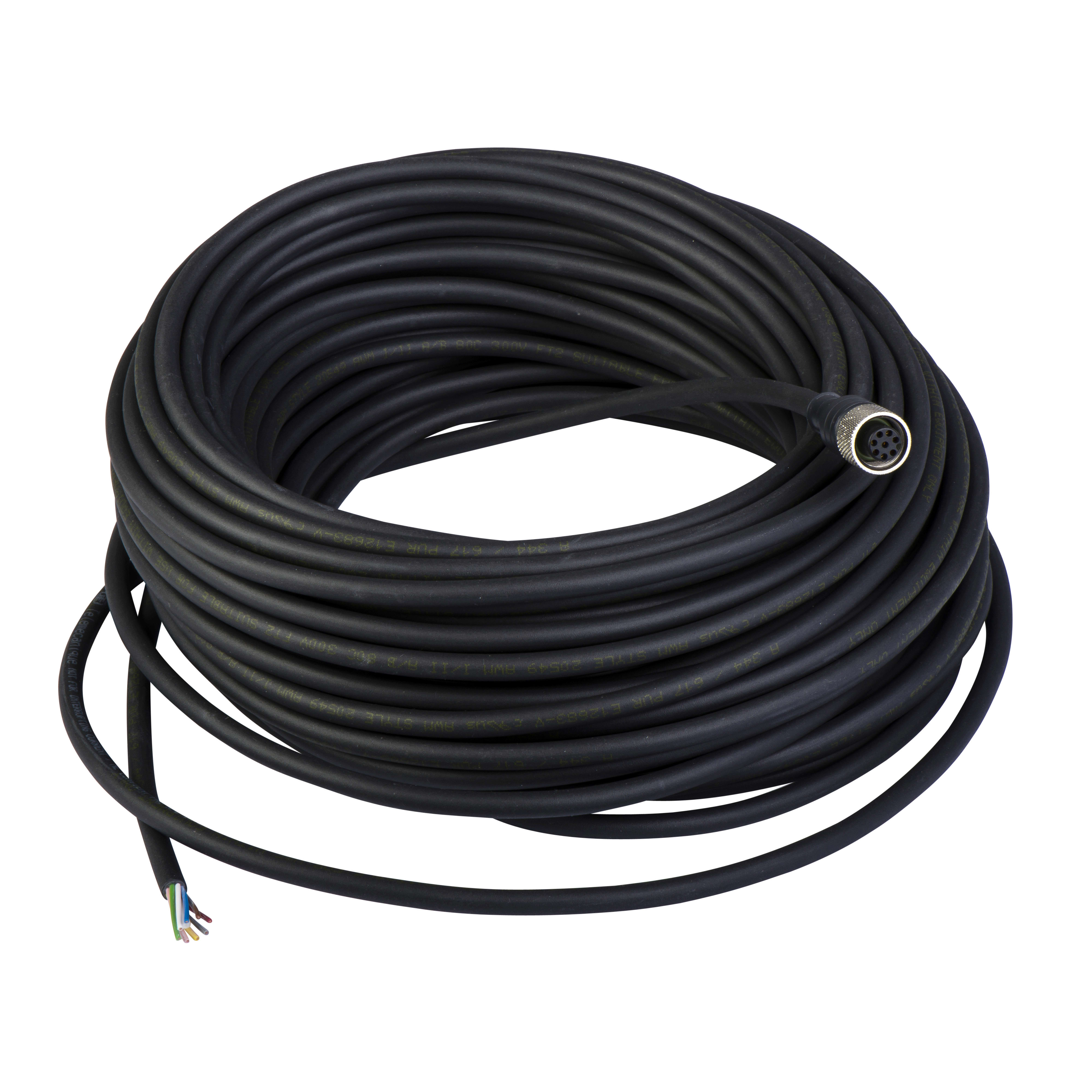 TELEMECANIQUE SENSOR - CONN M12 PUR FEMM 8POLI - 25M
