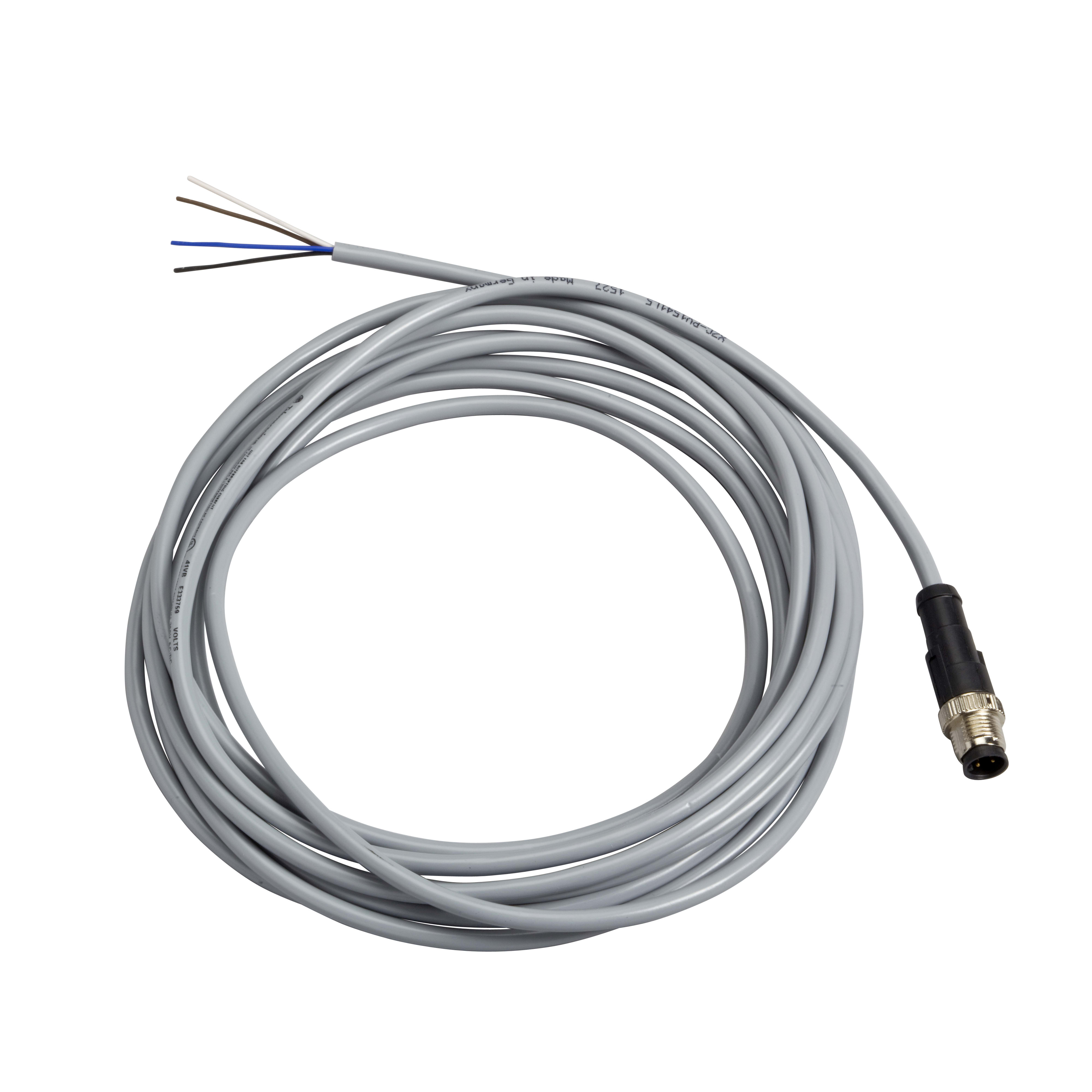TELEMECANIQUE SENSOR - PVC MALE M12 4 PIN