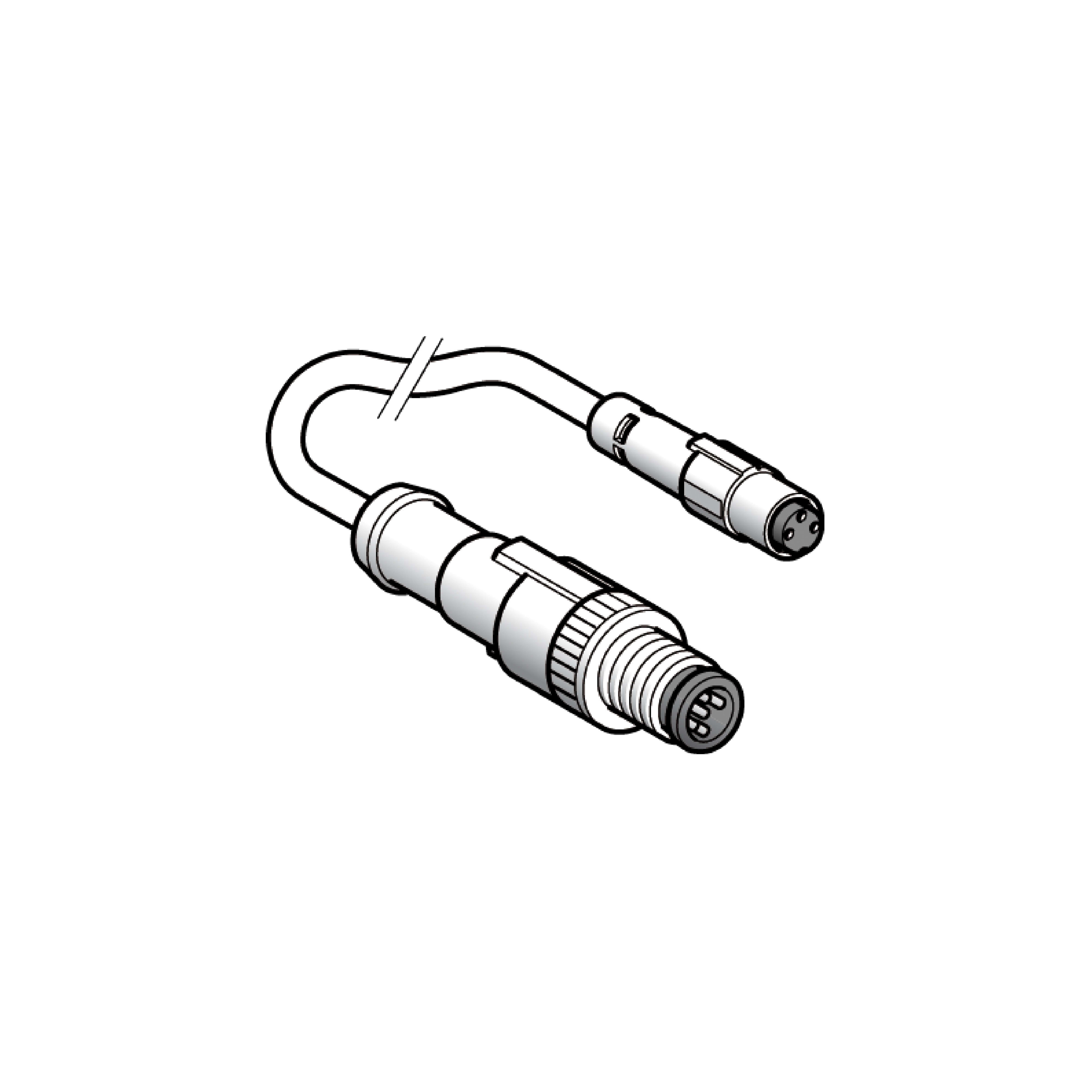 TELEMECANIQUE SENSOR - CAVO M12 M 3 PIN, M8 F 3 PIN 1M