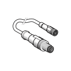 TELEMECANIQUE SENSOR - CAVO PUR M12 M 3 PIN, M8 F 3 PIN 2M