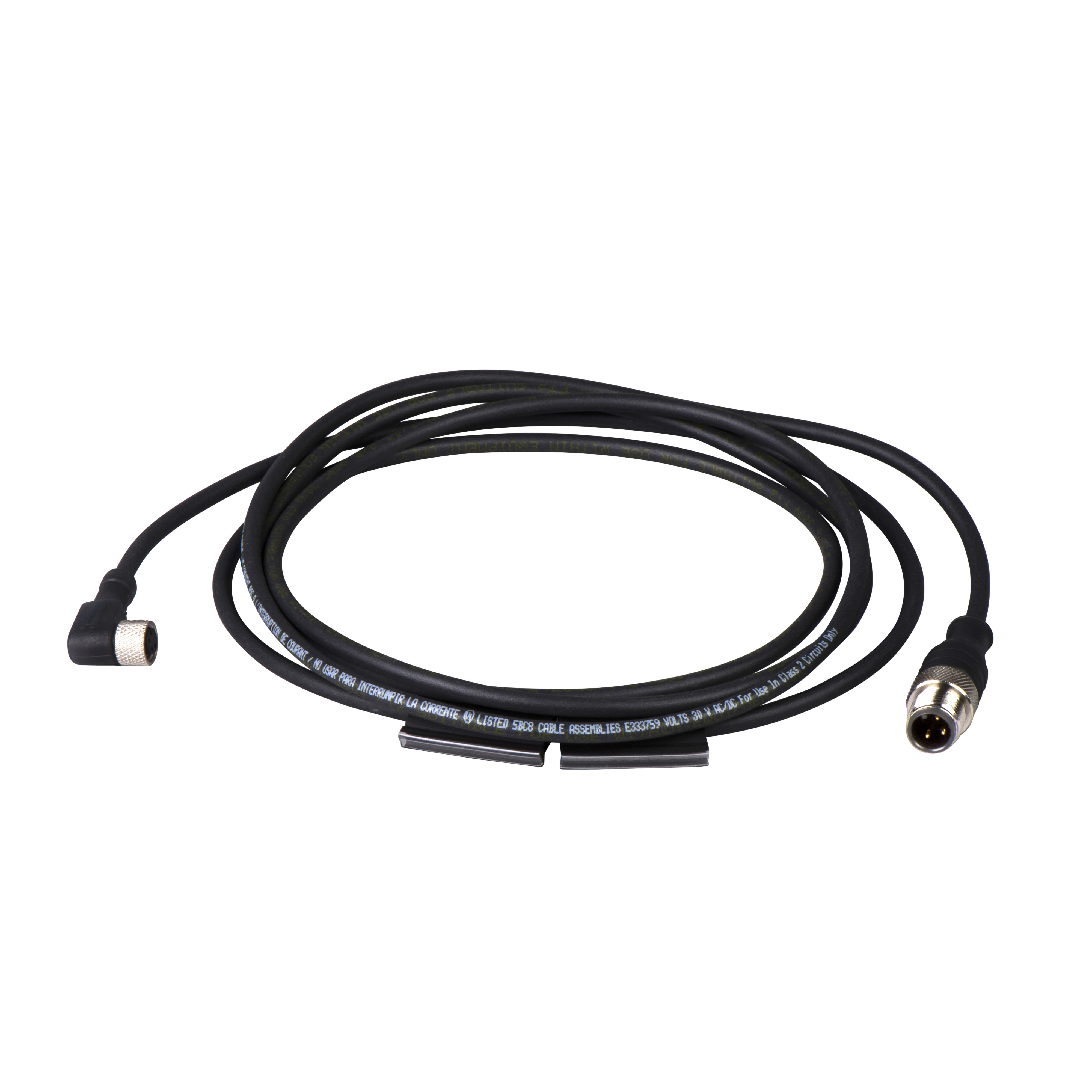 TELEMECANIQUE SENSOR - CAVO PUR M12 M 3 PIN, M8 F 90G 3 PIN 1M