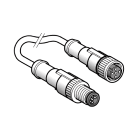 TELEMECANIQUE SENSOR - CAVO PUR M12 M 3 PIN, M12 F 3 PIN 2M