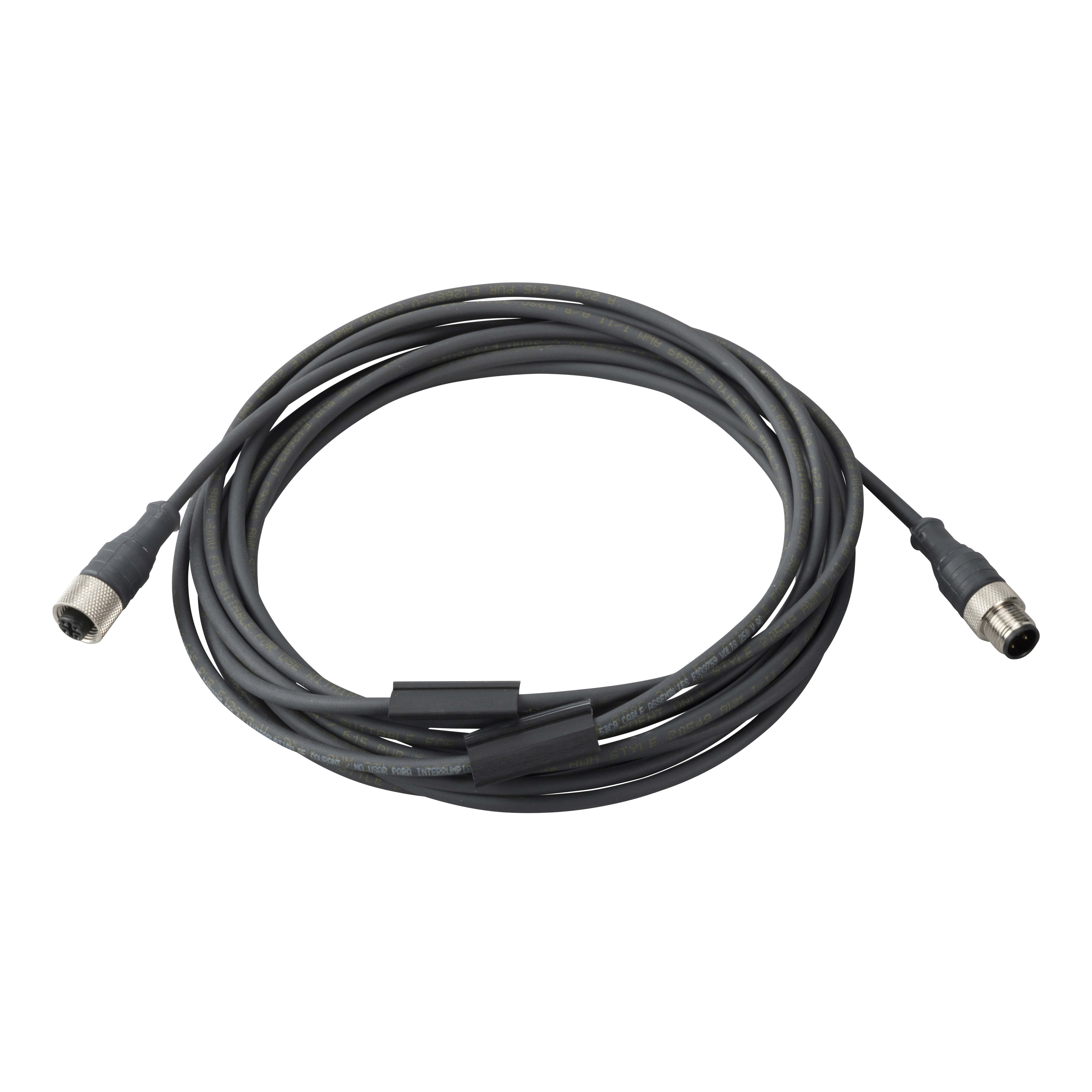 TELEMECANIQUE SENSOR - CAVO PUR M12 M 3 PIN, M12 F 3 PIN 3M