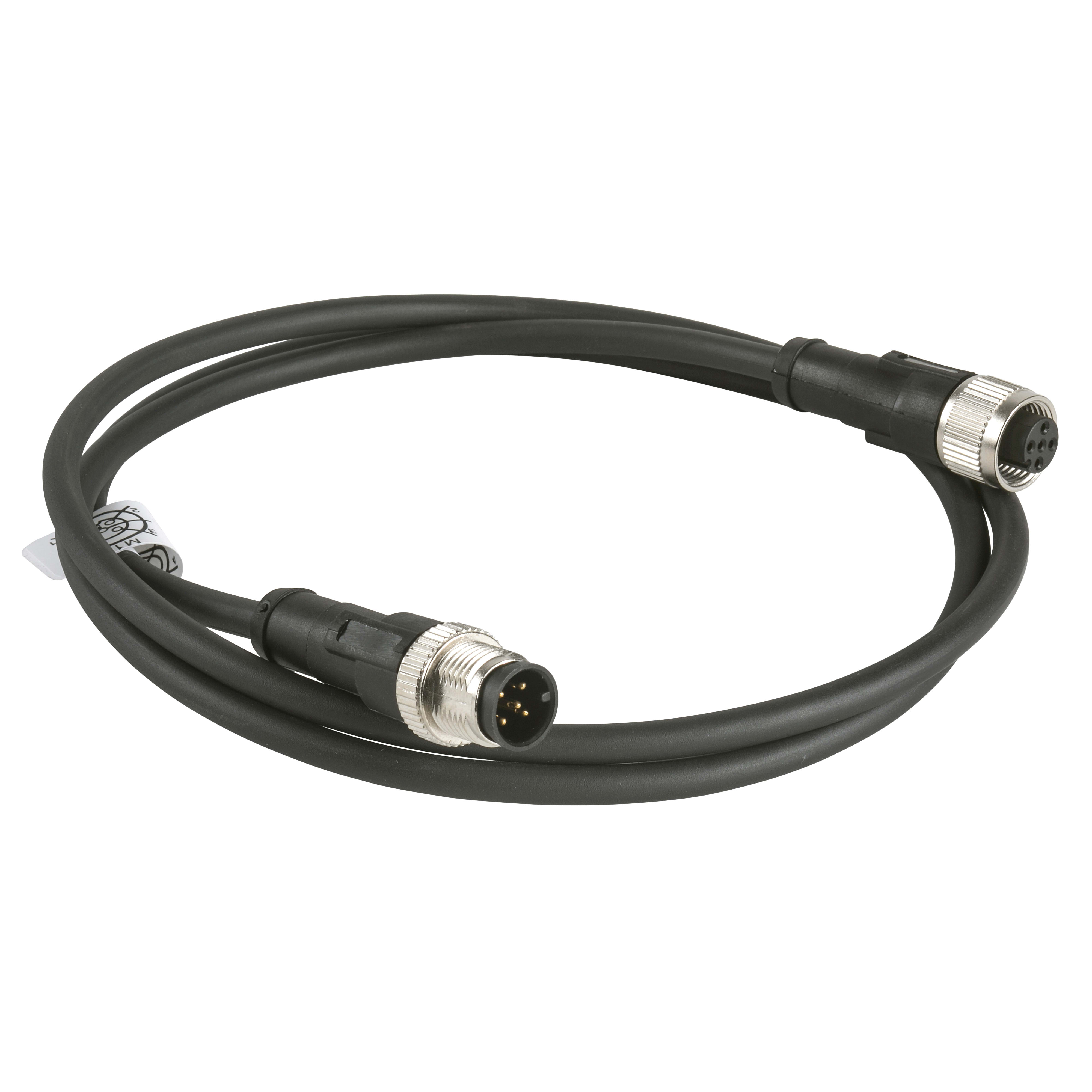 TELEMECANIQUE SENSOR - CAVO PUR M12 M 5 PIN, M12 F 5 PIN 1M