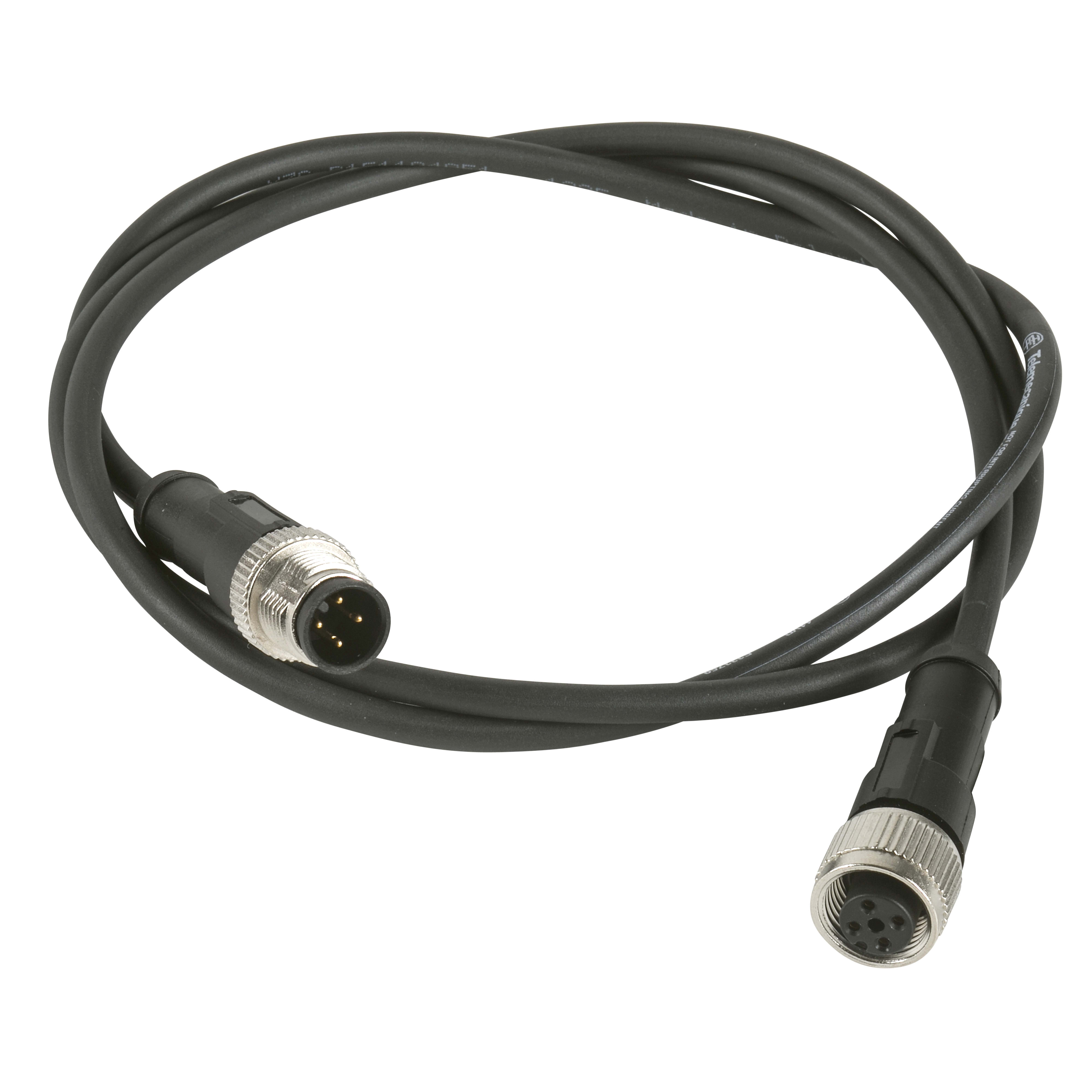 TELEMECANIQUE SENSOR - CAVO PUR M12 M 3 PIN, M12 F 90G 3 PIN 3M