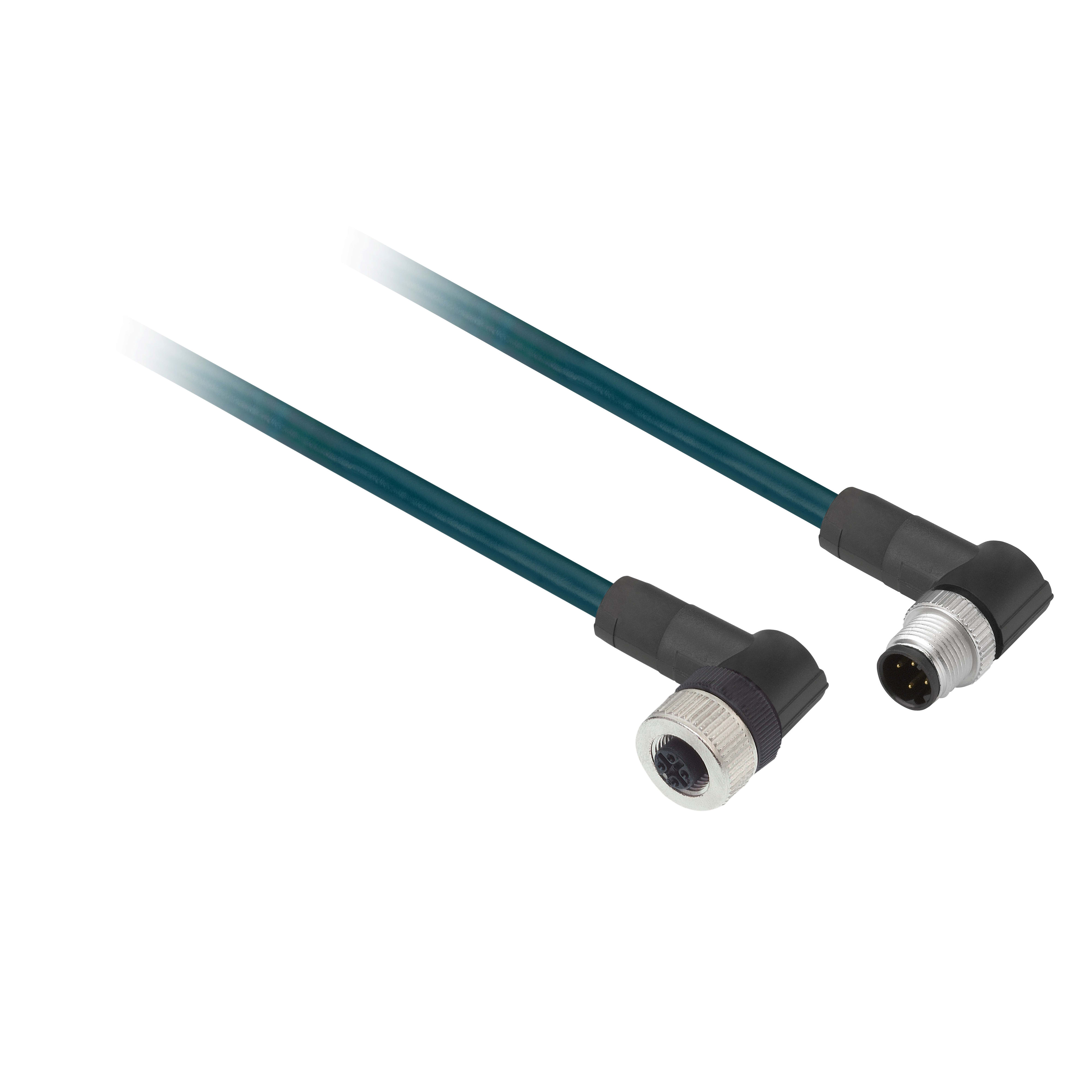 TELEMECANIQUE SENSOR - CAVO PUR M12 M 4 PIN, M12 F 90G 4 PIN 1M