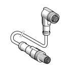 TELEMECANIQUE SENSOR - CAVO PUR M12 M 5 PIN, M12 F 90G 5 PIN 2M