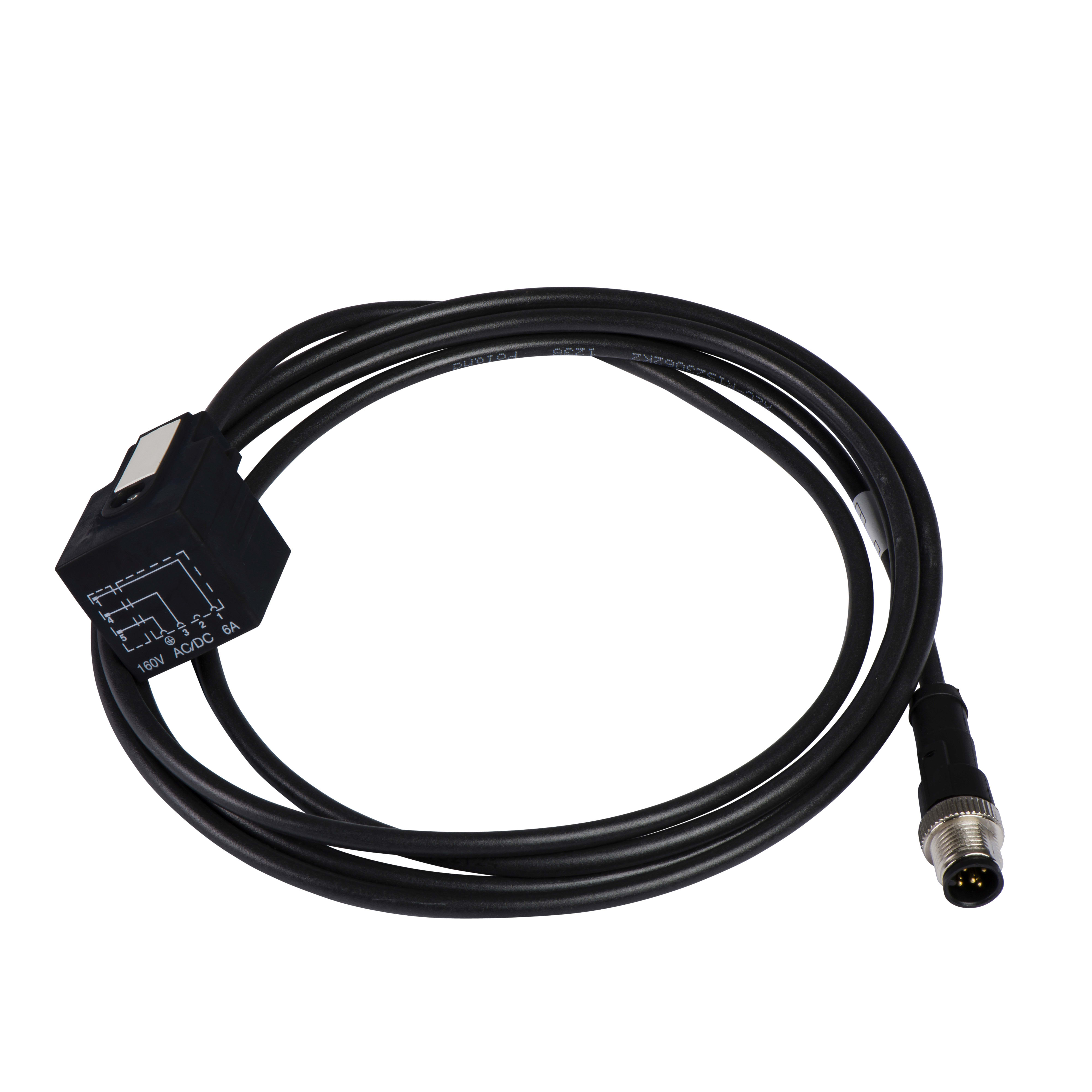 TELEMECANIQUE SENSOR - CAVO PUR M12 M 3 PIN, DIN F 90G 5 PIN 1M