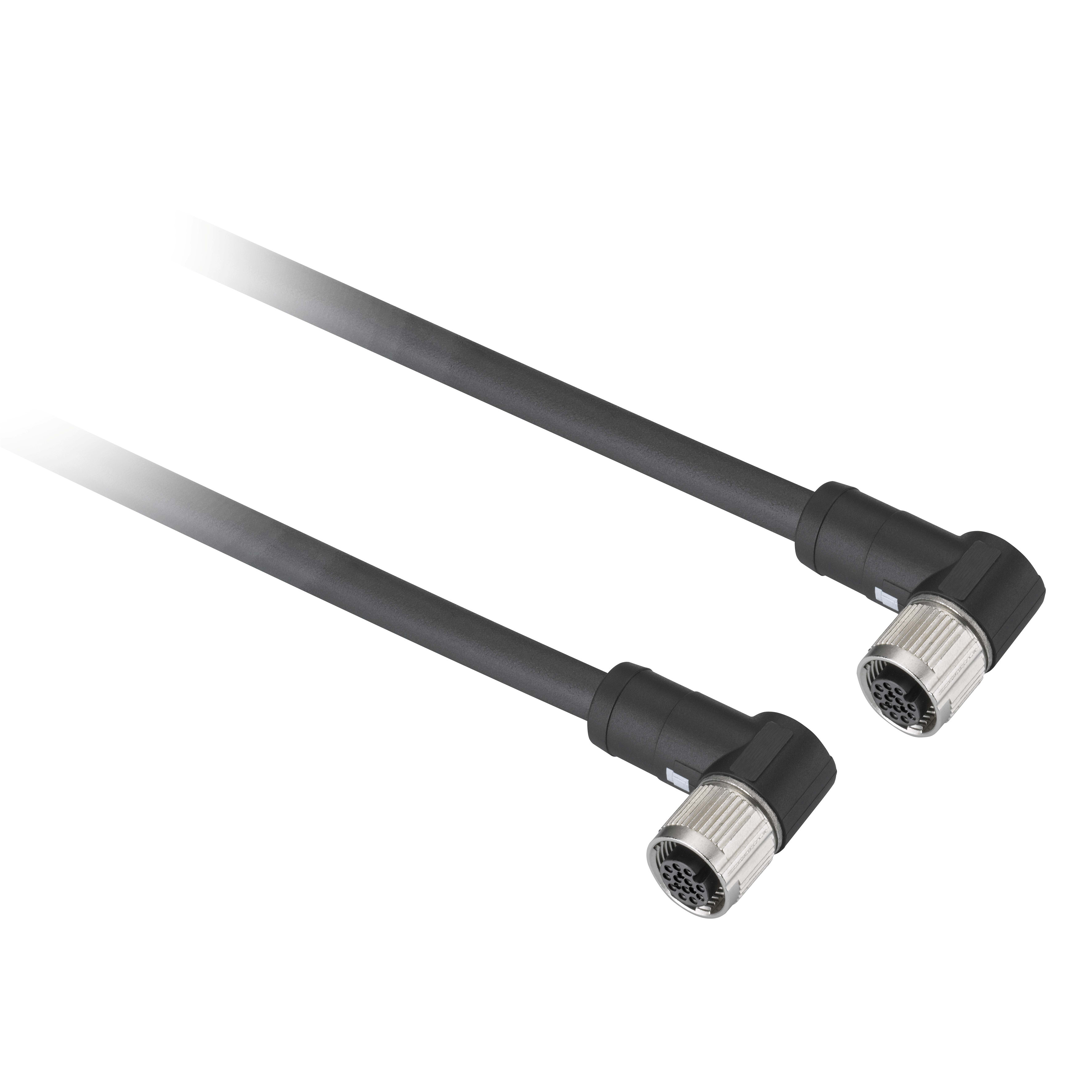 TELEMECANIQUE SENSOR - CAVO M12 90G F, M12 F 90G 12 PIN 2M