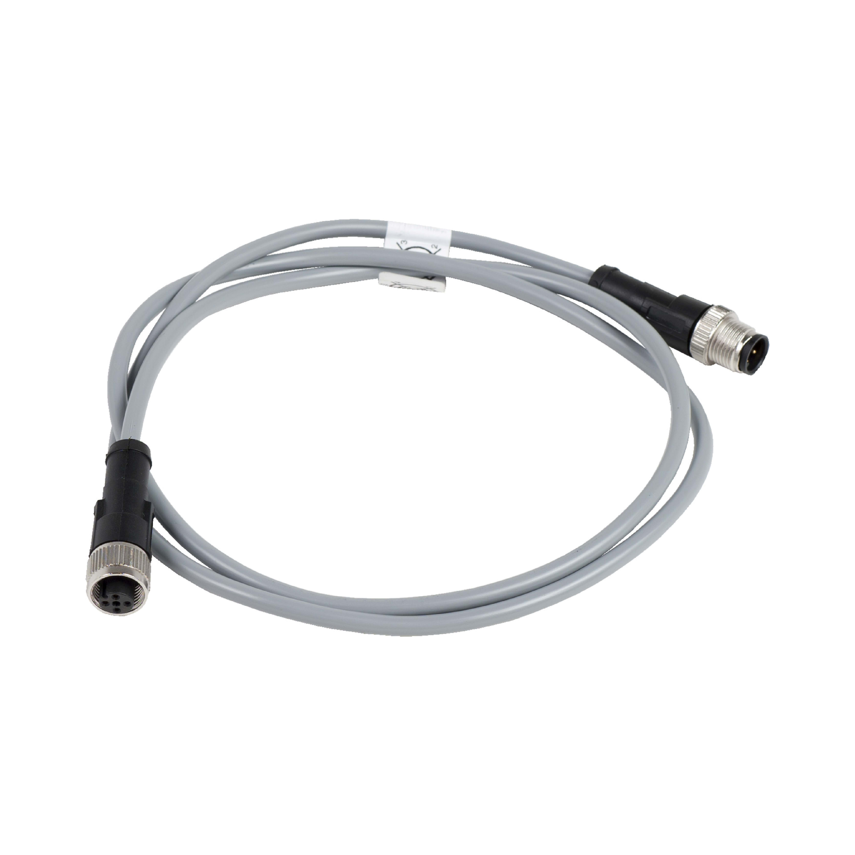 TELEMECANIQUE SENSOR - PVC 4 FIL M12 MASC FEMM 1M