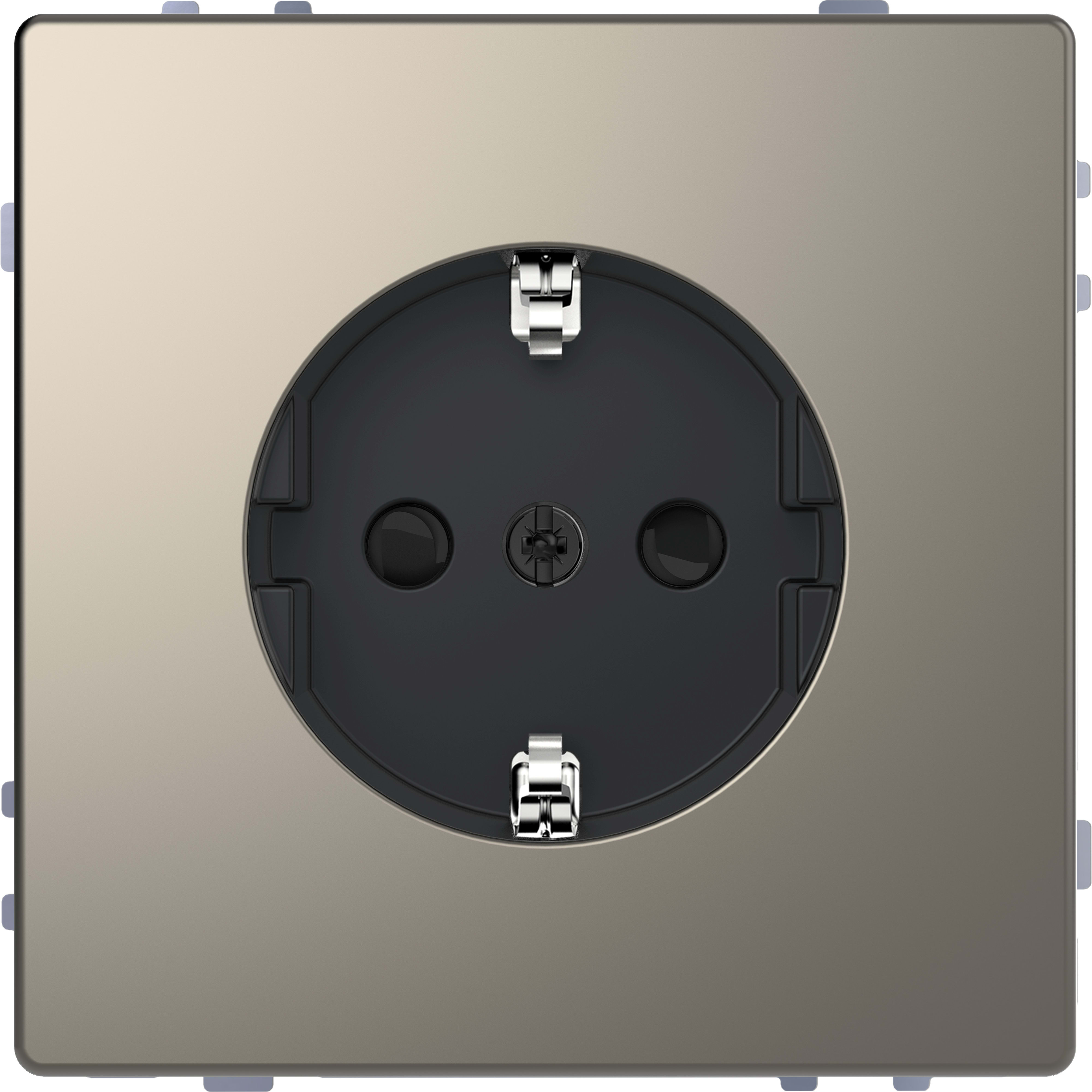SCHNEIDER ELECTRIC - Prese SCHUKO, protezione, morsetti senza vite, nickel, System Design