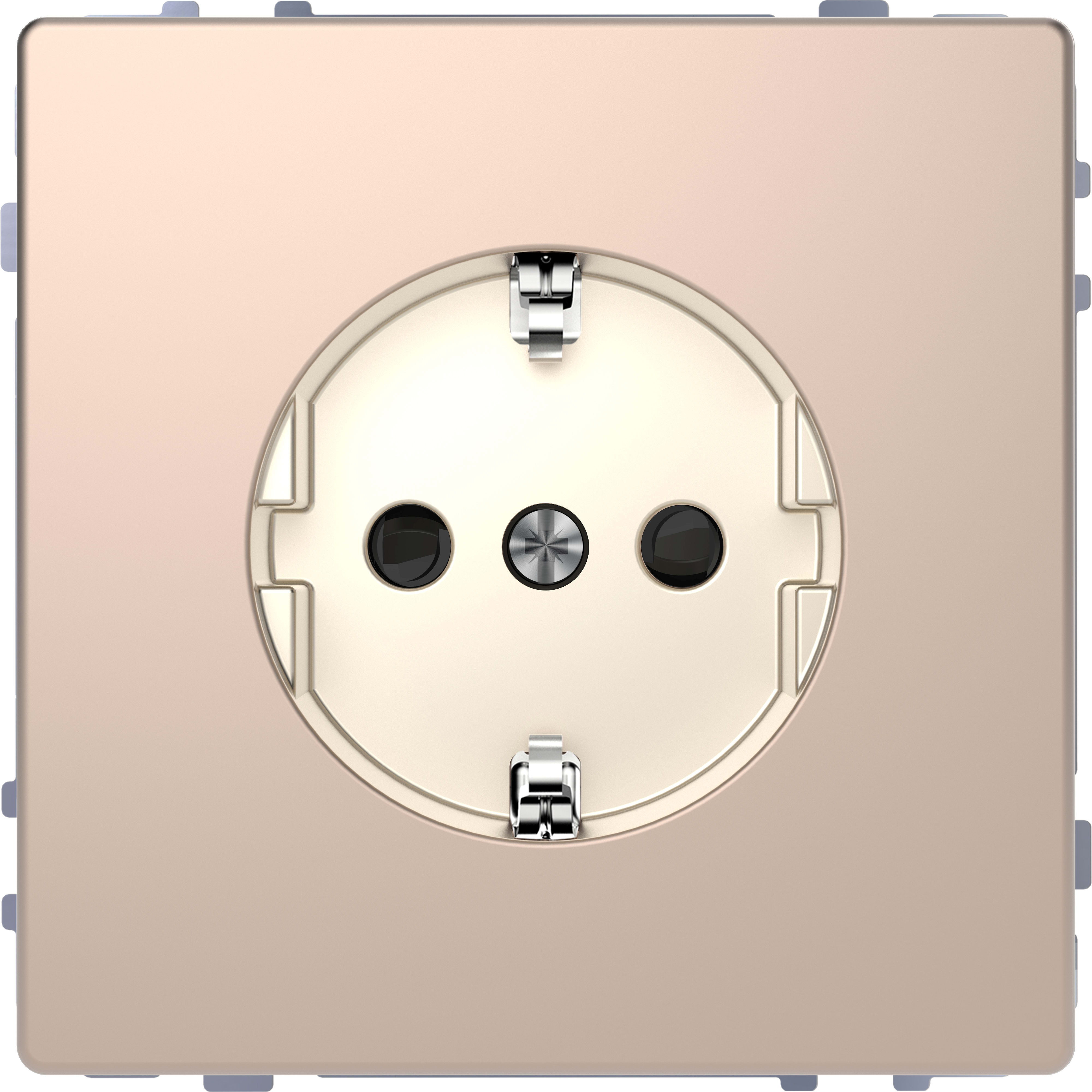 SCHNEIDER ELECTRIC - Prese SCHUKO, protezione, senza vite, champagne, System Design