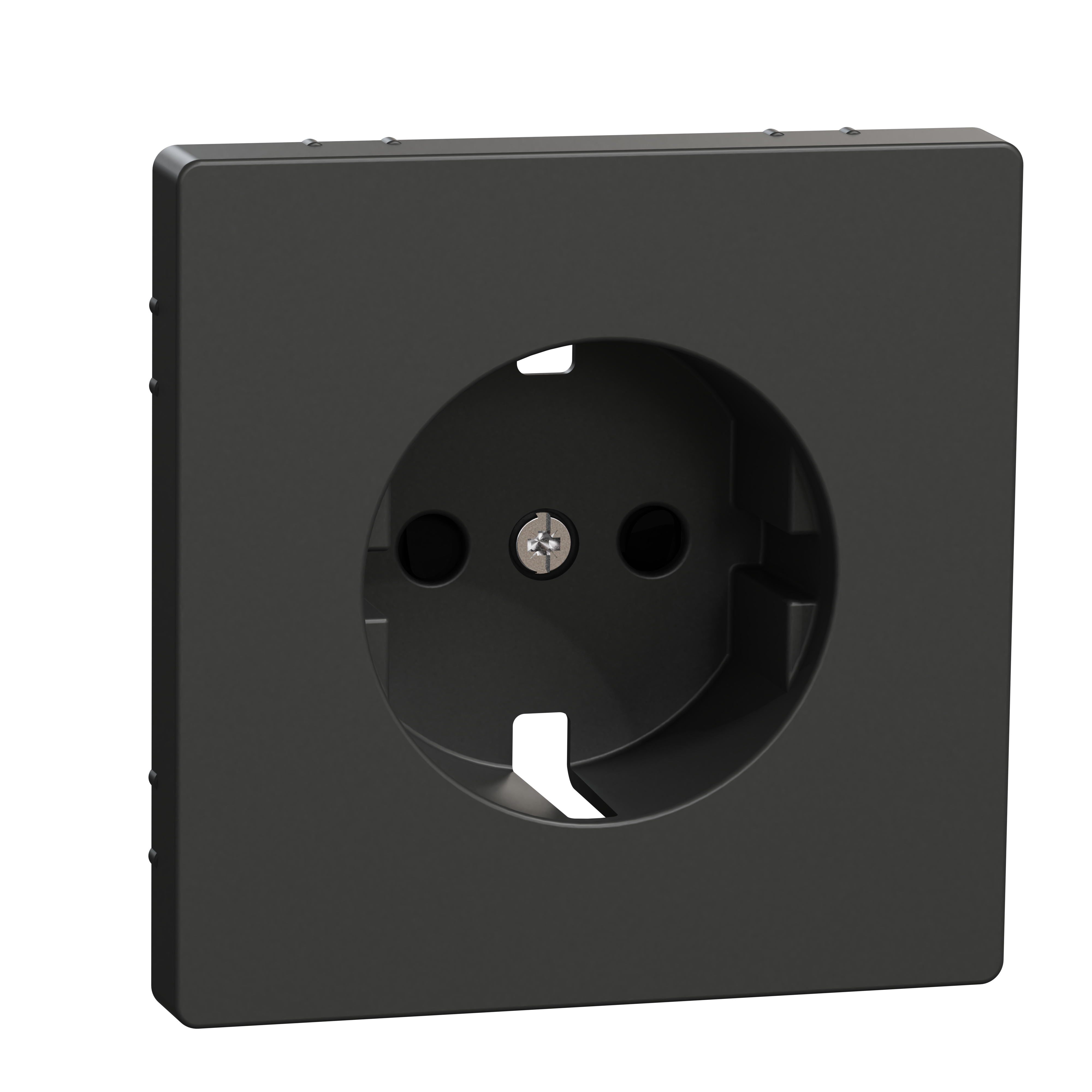 SCHNEIDER ELECTRIC - Placca centrale per presa SCHUKO, protezione, antracite, System Design