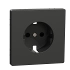 SCHNEIDER ELECTRIC - Placca centrale per presa SCHUKO, protezione, antracite, System Design
