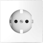 SCHNEIDER ELECTRIC - Placca centrale per presa SCHUKO, protezione, loto bianco, System Design MTN2330-6035