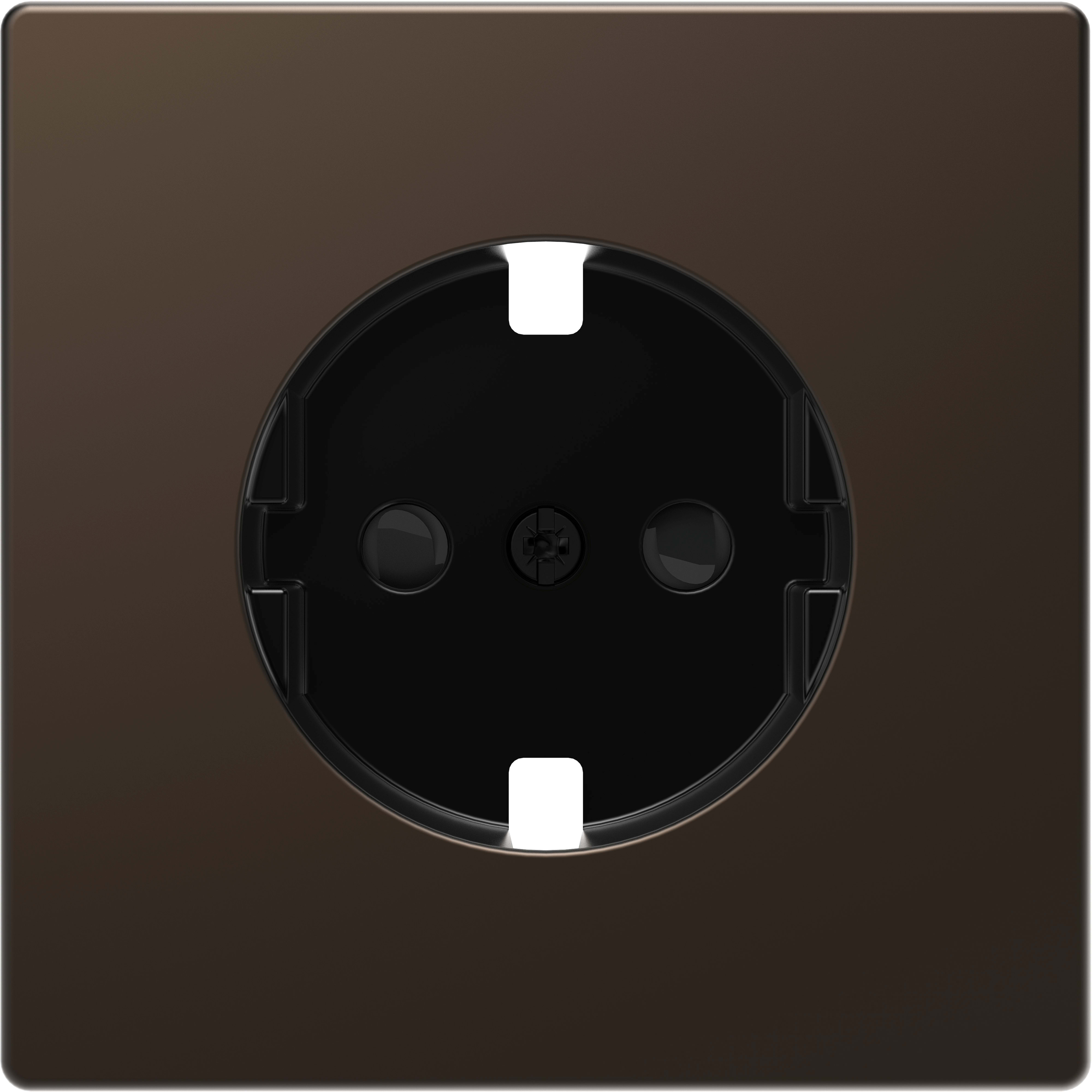 SCHNEIDER ELECTRIC - Placca centrale per presa SCHUKO, protezione, moka, System Design