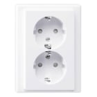 SCHNEIDER ELECTRIC - Presa doppia SCHUKO, bianco attivo, M-Smart
