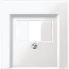 SCHNEIDER ELECTRIC - Placca centrale con apertura quadrata, bianco polare, SystemM
