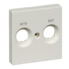 SCHNEIDER ELECTRIC - PLACCA CENTRALE R-TV+SAT BIA.POL. LUCIDO