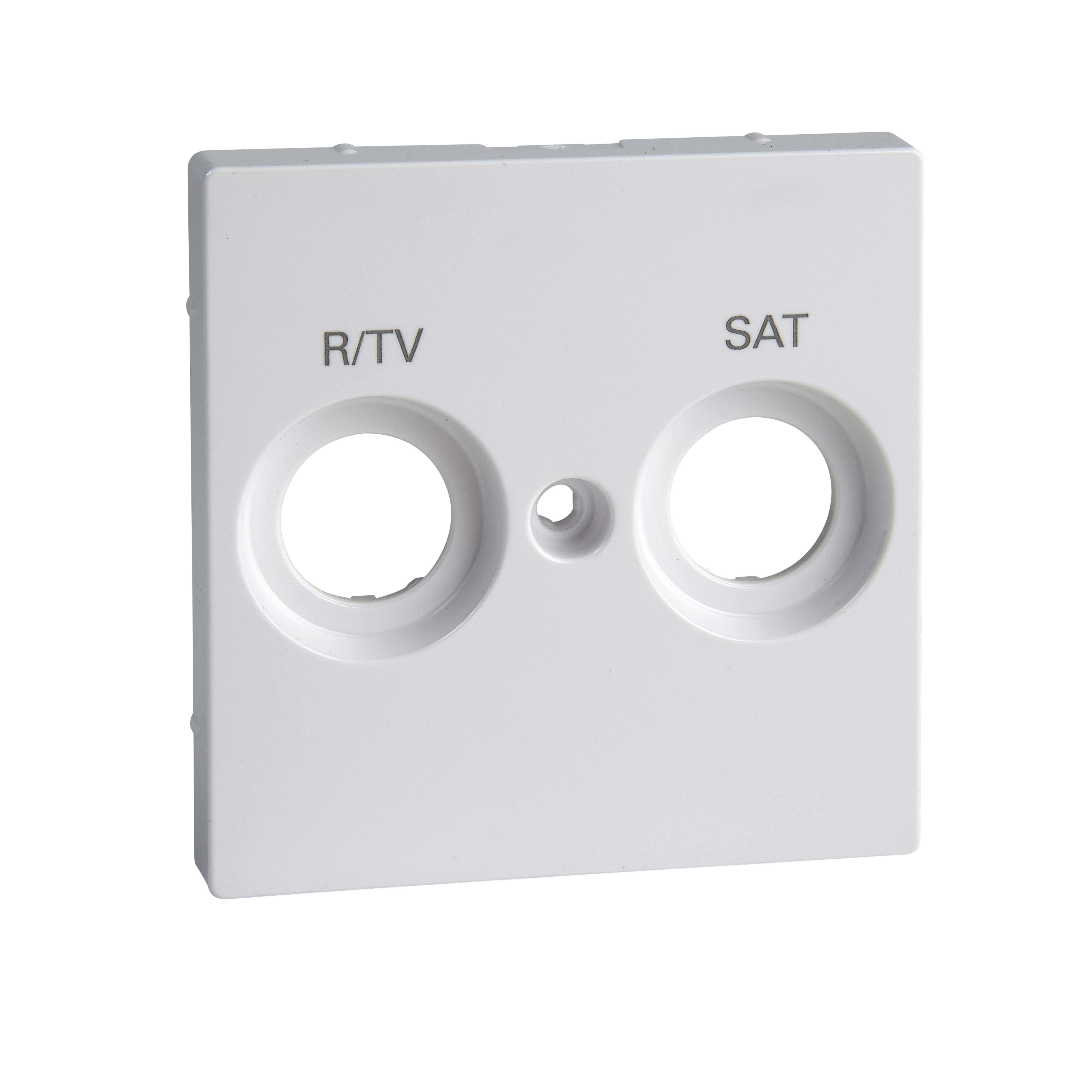 SCHNEIDER ELECTRIC - PLACCA R-TV+SAT BIANCO ATTIVO SYSM