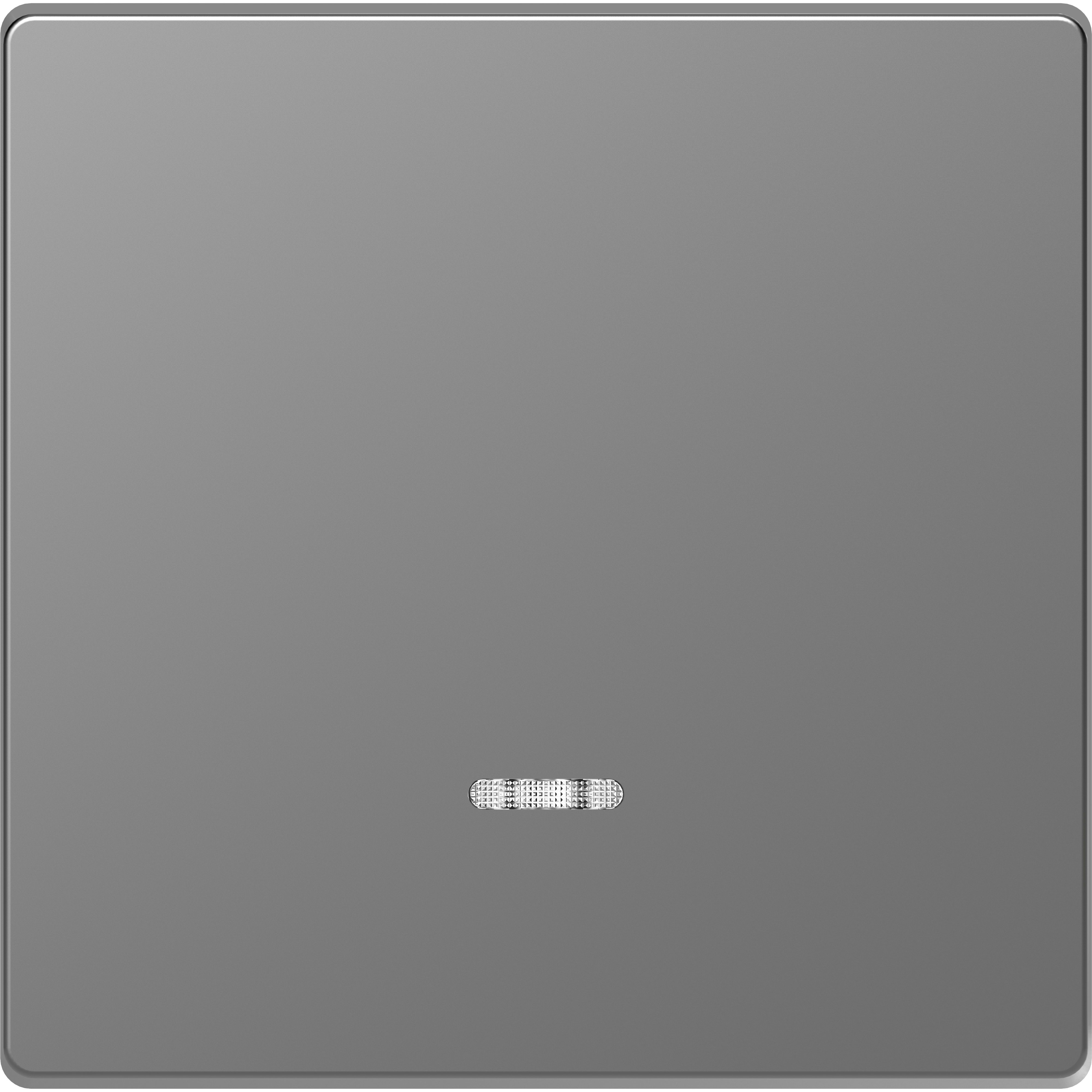 SCHNEIDER ELECTRIC - Copritasto con finestra indicazione, acciaio, System Design