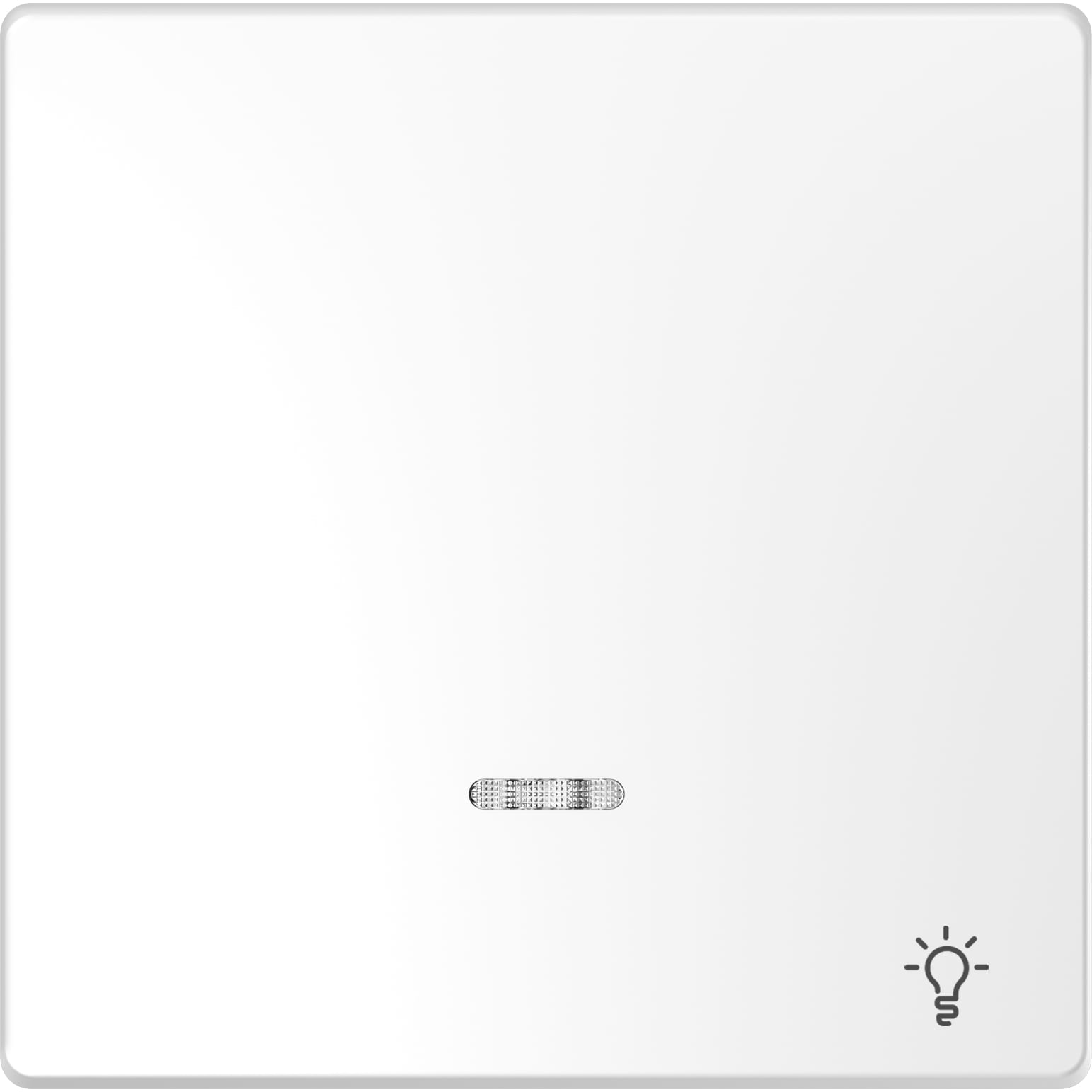 SCHNEIDER ELECTRIC - Copritasto, finestra indicazione e disegno campana, bianco loto, System Design