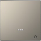 SCHNEIDER ELECTRIC - Copritasto, finestra indicazione e disegno campana, nickel, System Design