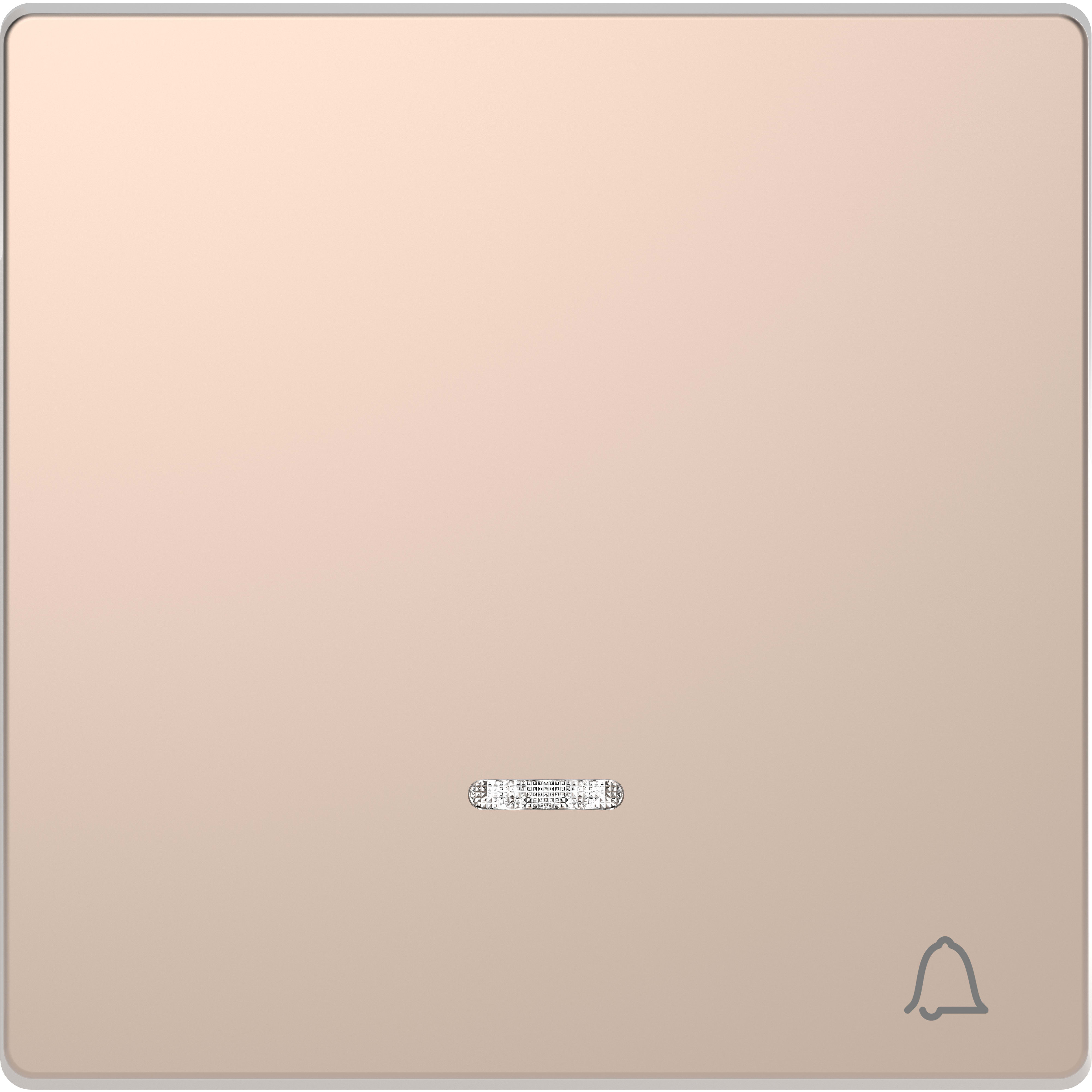 SCHNEIDER ELECTRIC - Copritasto, finestra indicazione e disegno campana, champagne, System Design