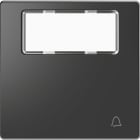 SCHNEIDER ELECTRIC - Copritasto con etichetta e simbolo campana, antracite, System Design