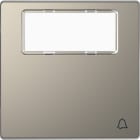 SCHNEIDER ELECTRIC - Copritasto con etichetta e simbolo campana, nickel, System Design