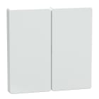 SCHNEIDER ELECTRIC - Copritasto 2 moduli, bianco loto, System Design