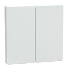 SCHNEIDER ELECTRIC - Copritasto 2 moduli, bianco loto, System Design