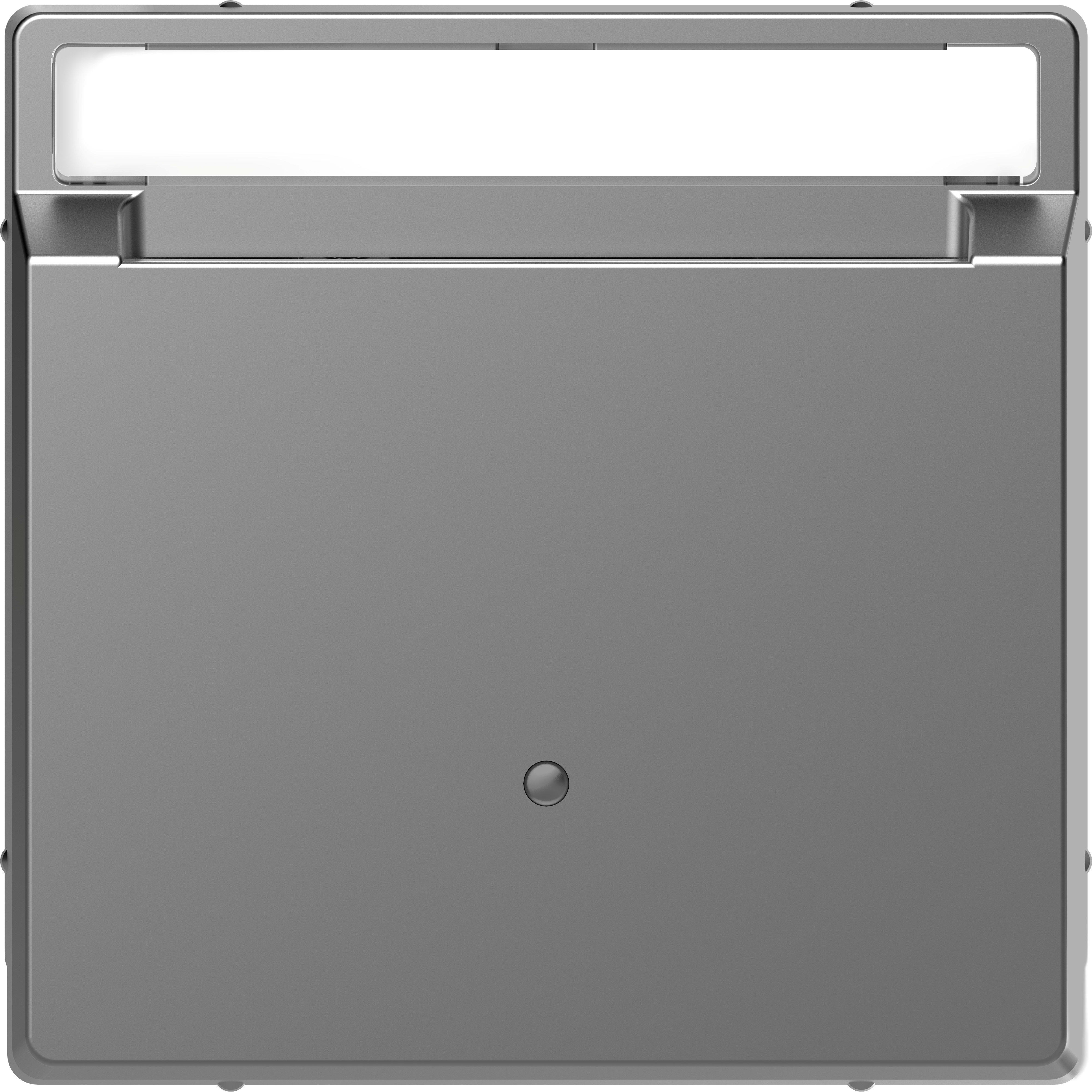 SCHNEIDER ELECTRIC - Holder per tessere hotel con campo etichetta, acciaio, System Design