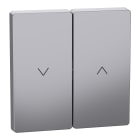 SCHNEIDER ELECTRIC - Copritasto per tapparelle, acciaio, System Design