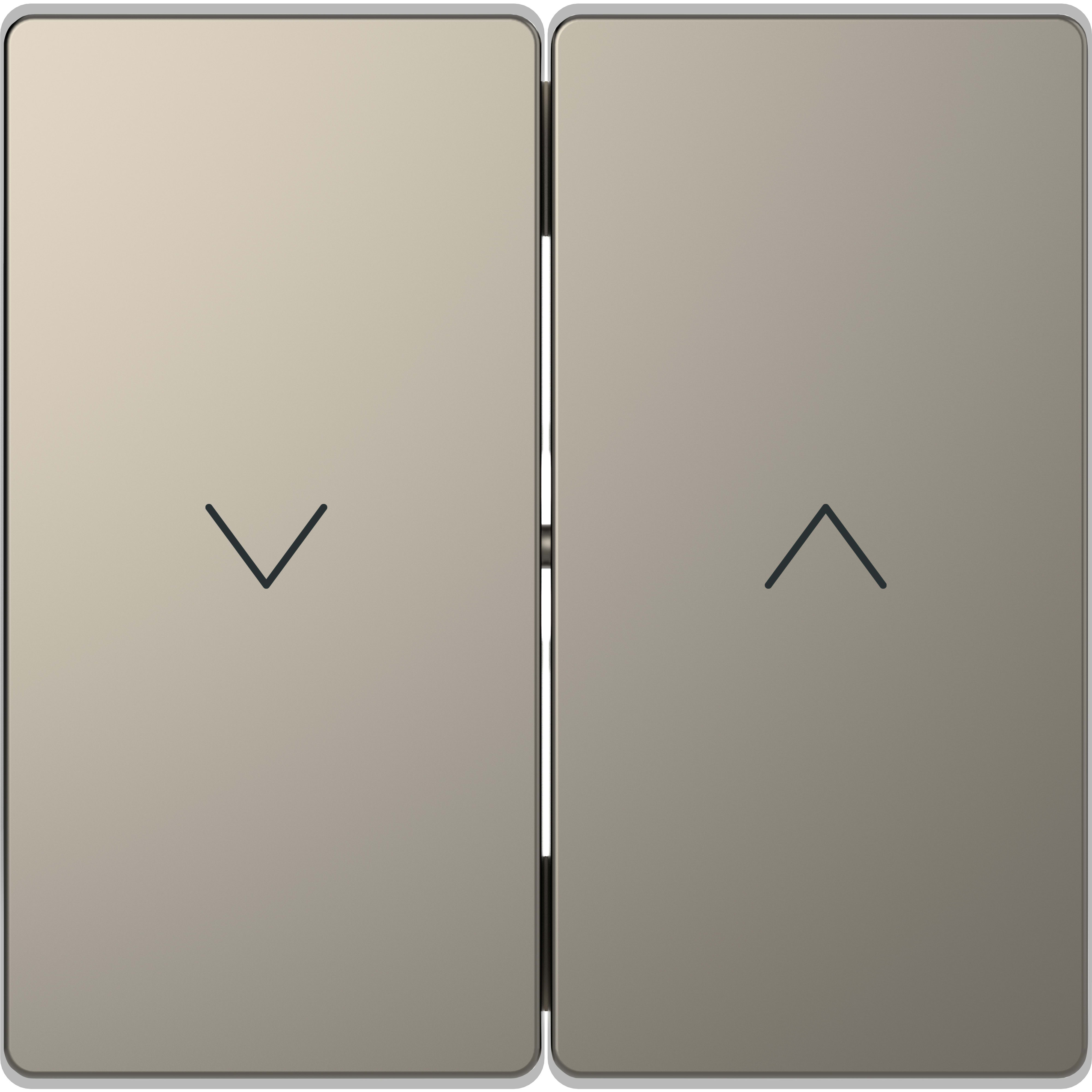SCHNEIDER ELECTRIC - Copritasto per tapparelle, nickel, System Design