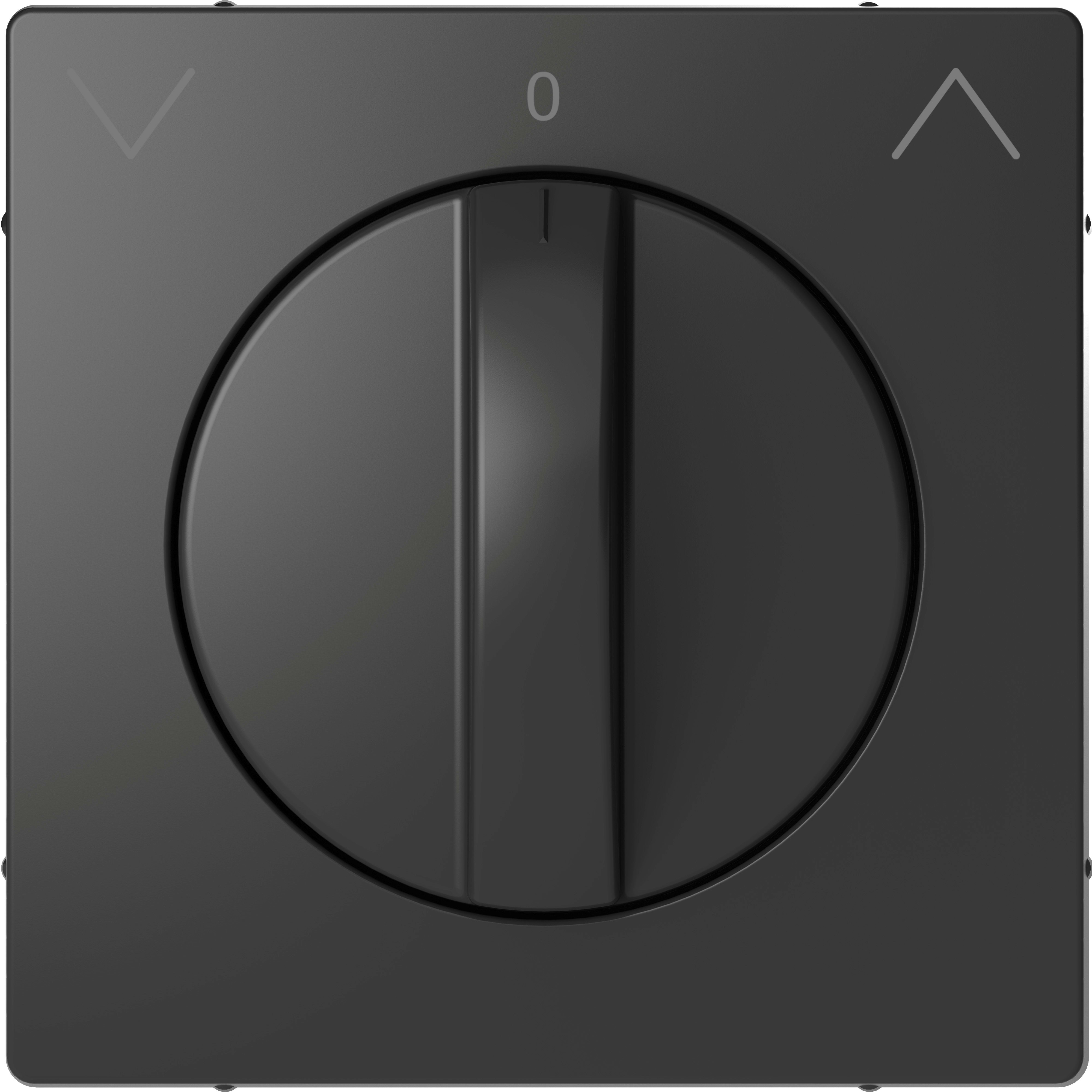 SCHNEIDER ELECTRIC - Copertura selettore rotativo per tapparelle, antracite, System Design