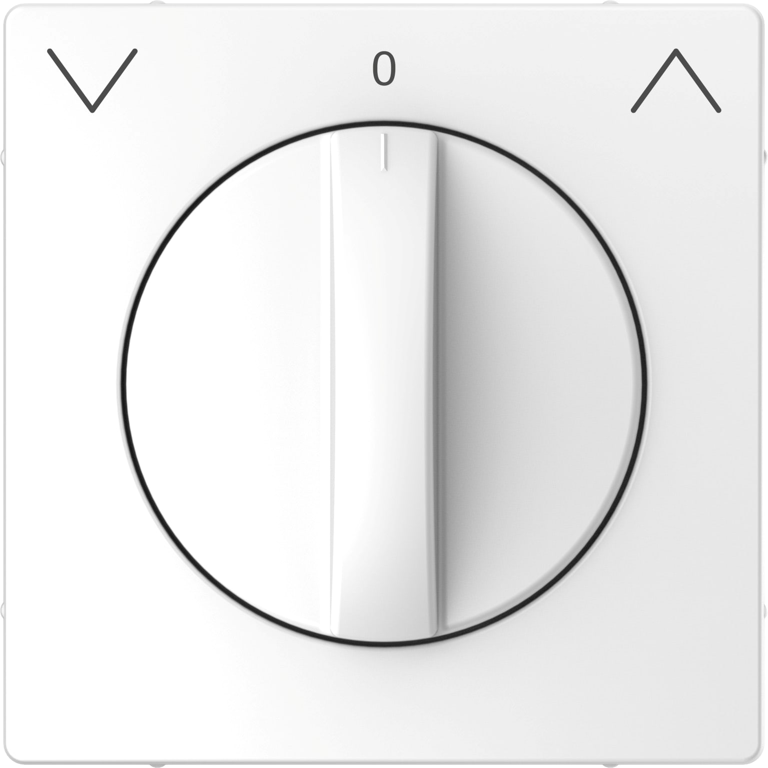 SCHNEIDER ELECTRIC - Copertura selettore rotativo per tapparelle, bianco loto, System Design