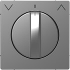 SCHNEIDER ELECTRIC - Copertura selettore rotativo per tapparelle, acciaio, System Design