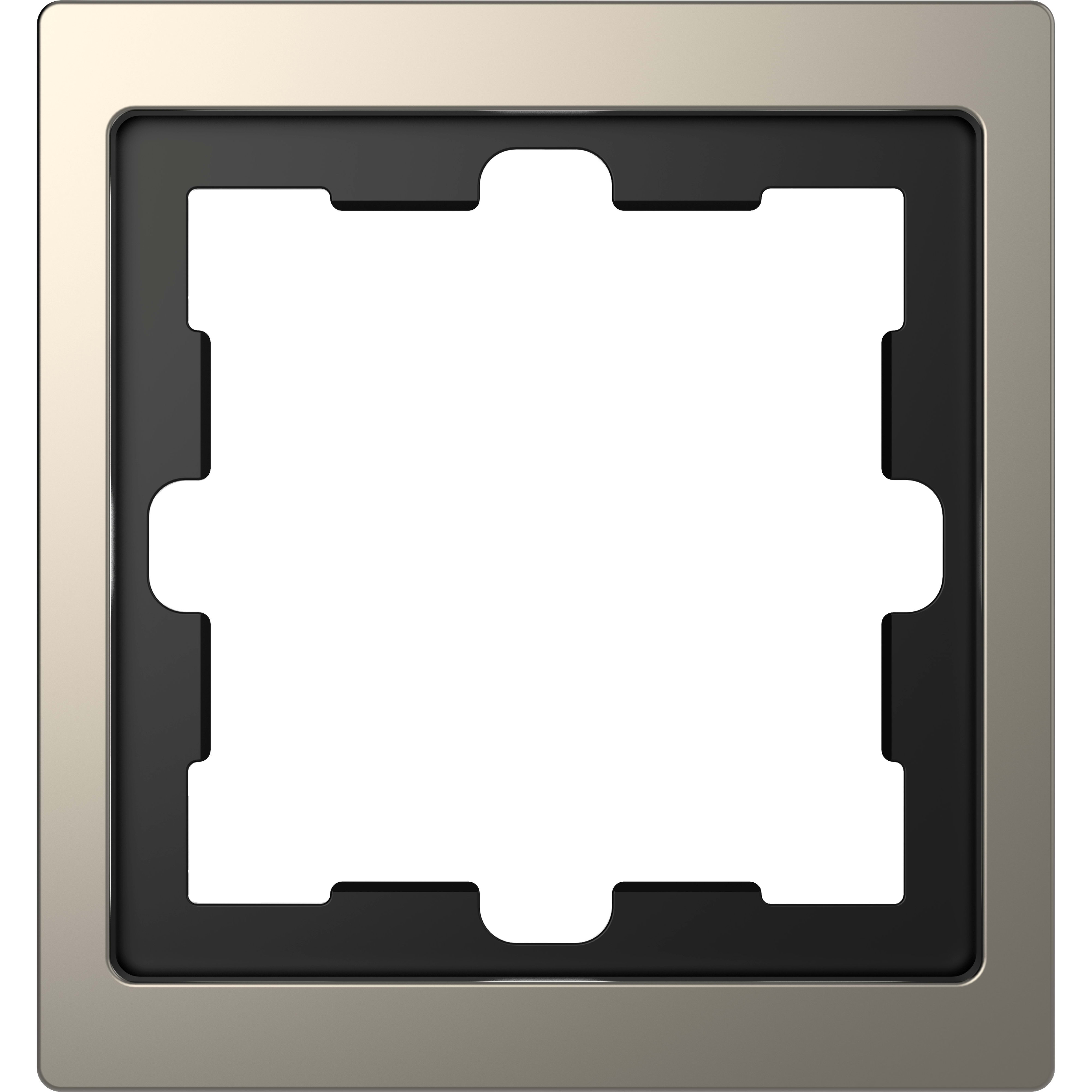 SCHNEIDER ELECTRIC - Cornice in pietra D-Life, 1 slot, nickel