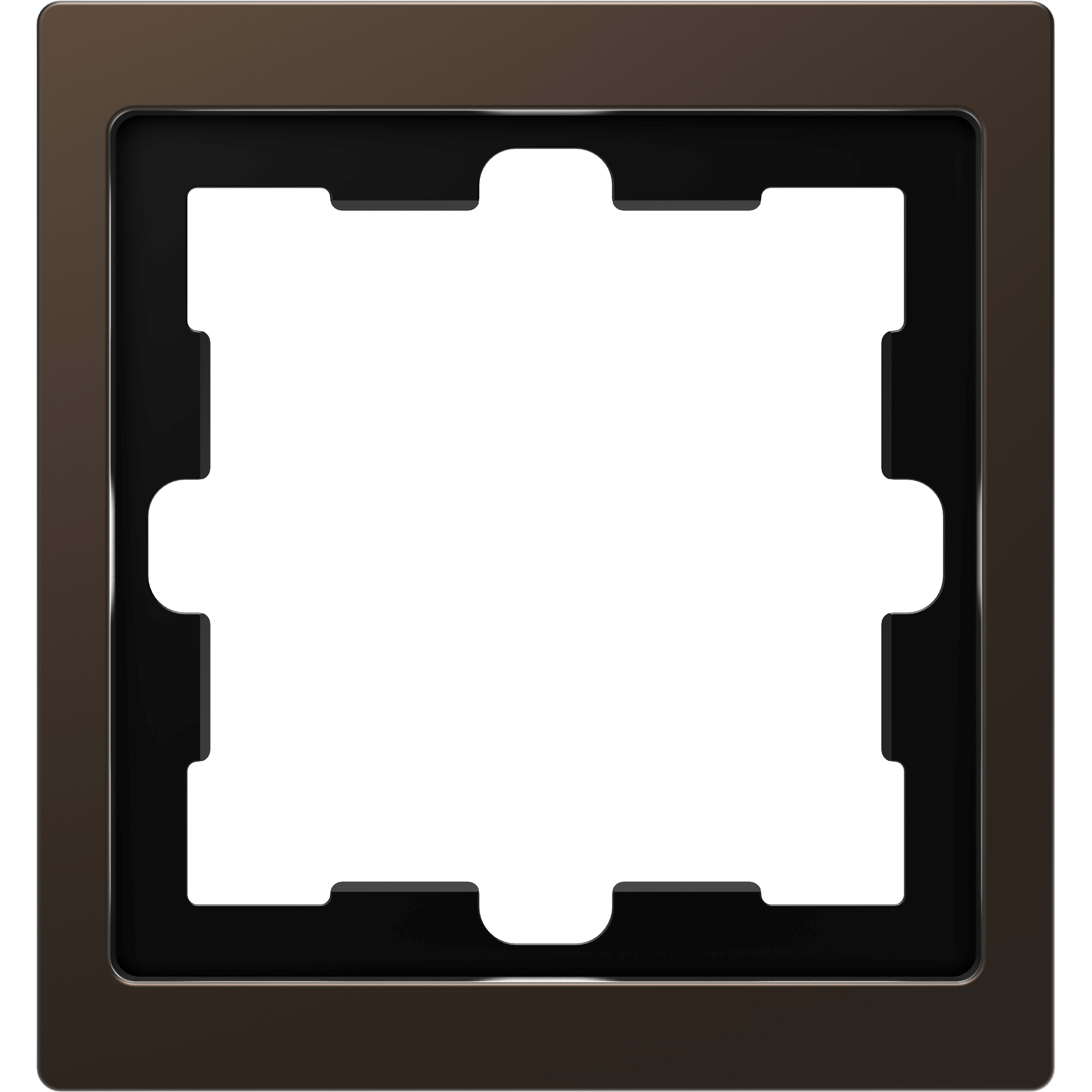 SCHNEIDER ELECTRIC - Cornice in pietra D-Life, 1 slot, moka